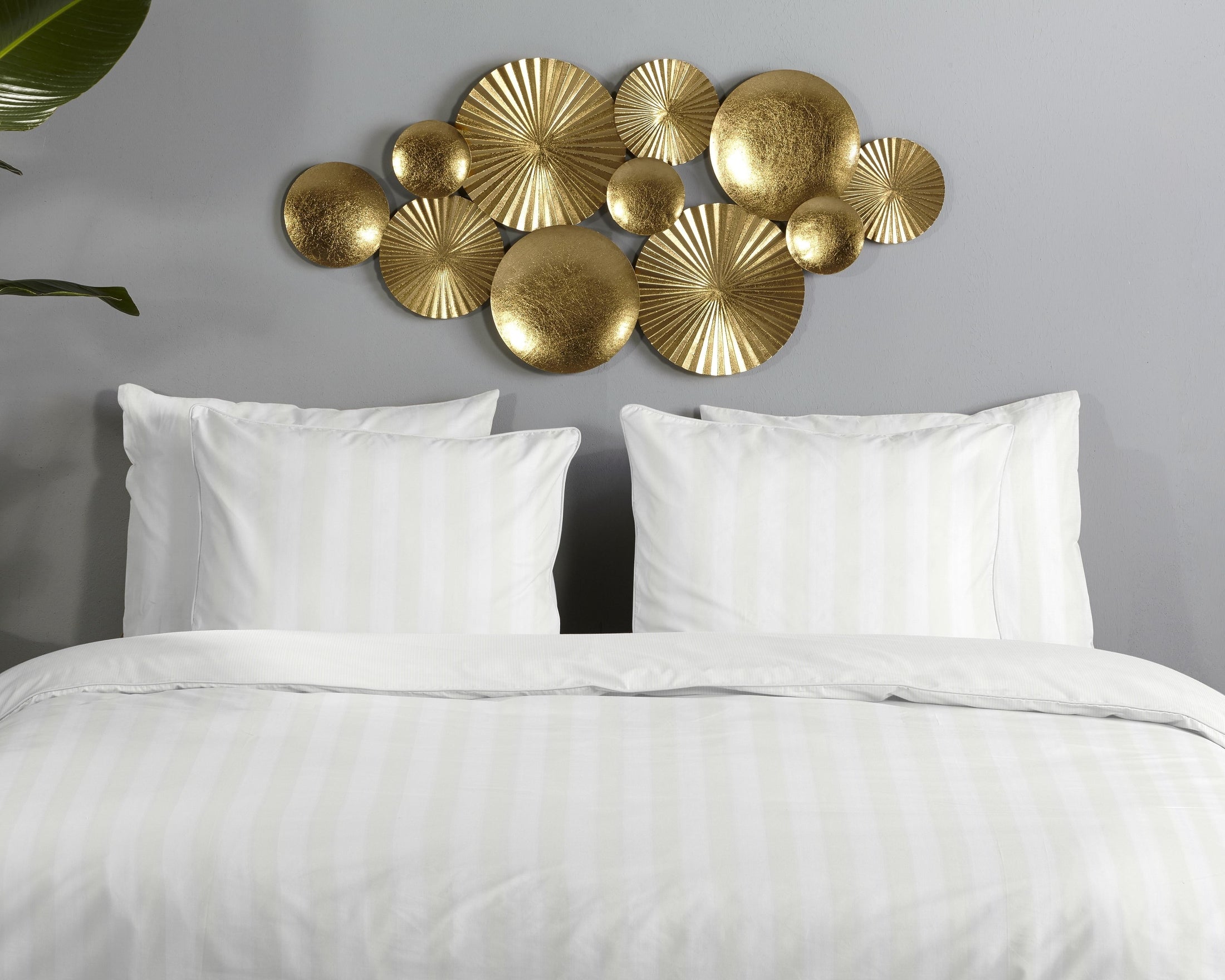 Descanso Dekbedovertrek Satijn Hotel Sevilla - White