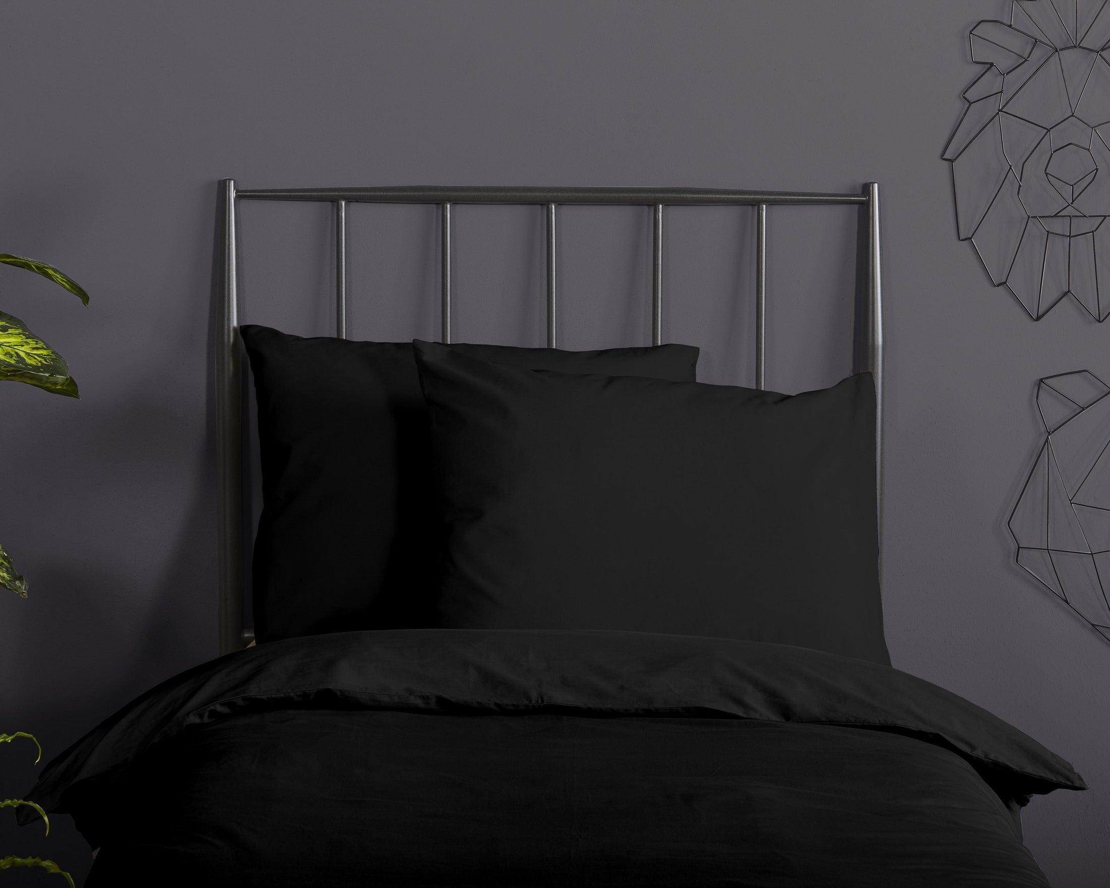 Good Morning Dekbedovertrek Katoen Uni - Black