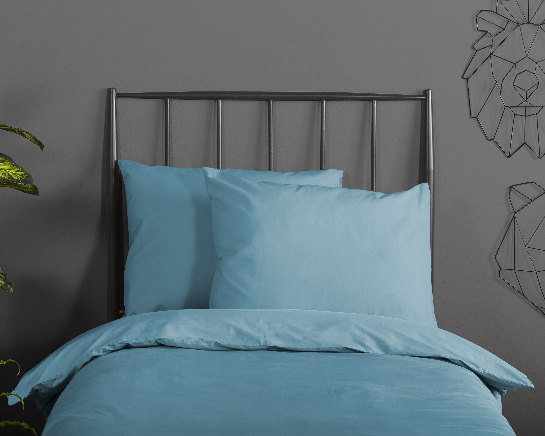 Good Morning Dekbedovertrek Katoen Uni - Adria Blue