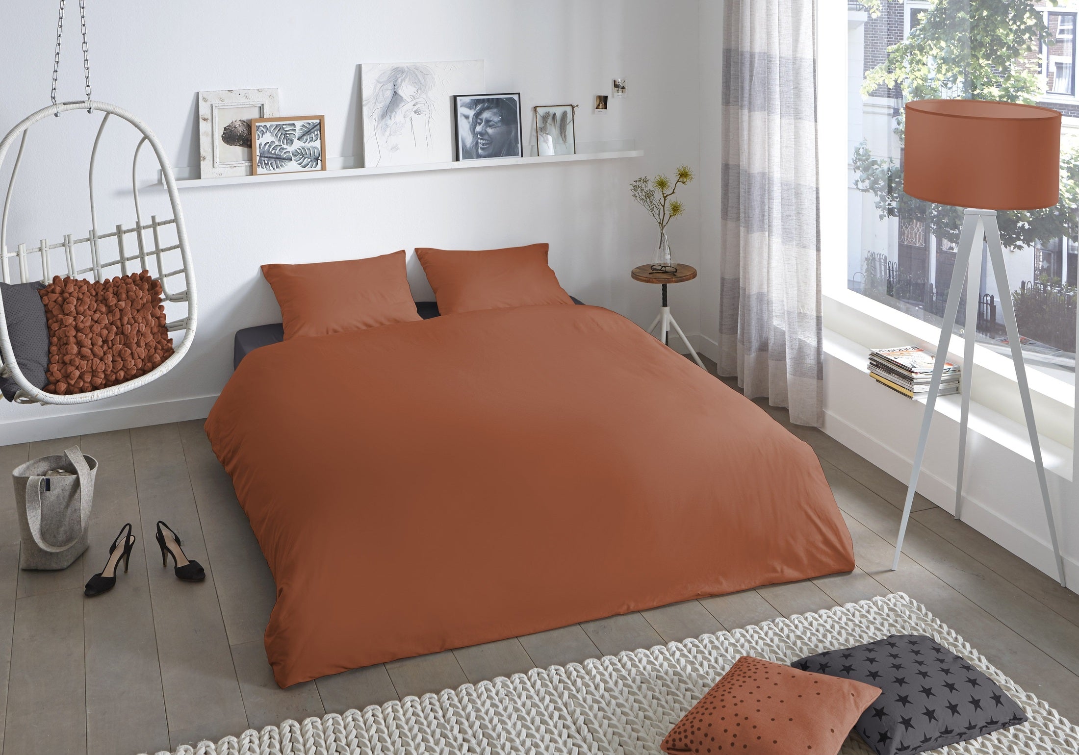 Good Morning Dekbedovertrek Katoen Uni - Terra