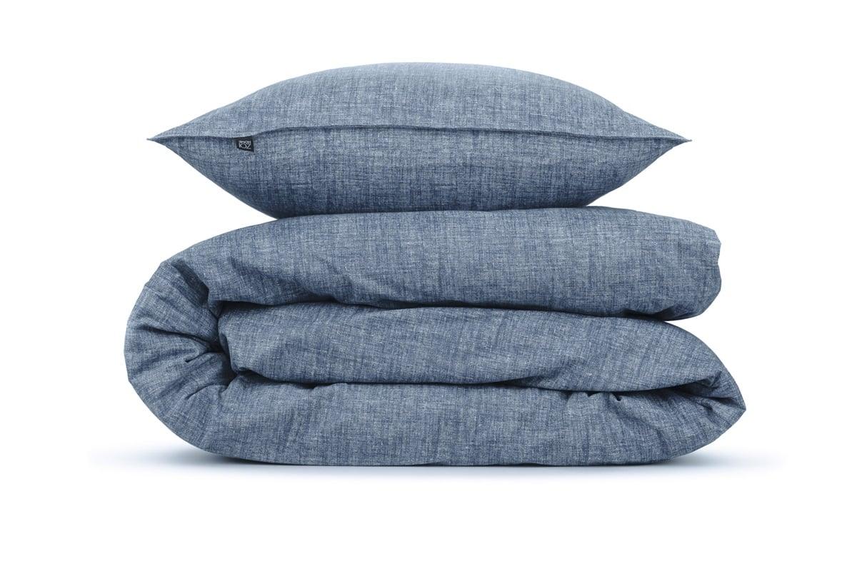 Zo Home Dekbedovertrek Lino Urban Blue Katoen - Bedtextielonline.be
