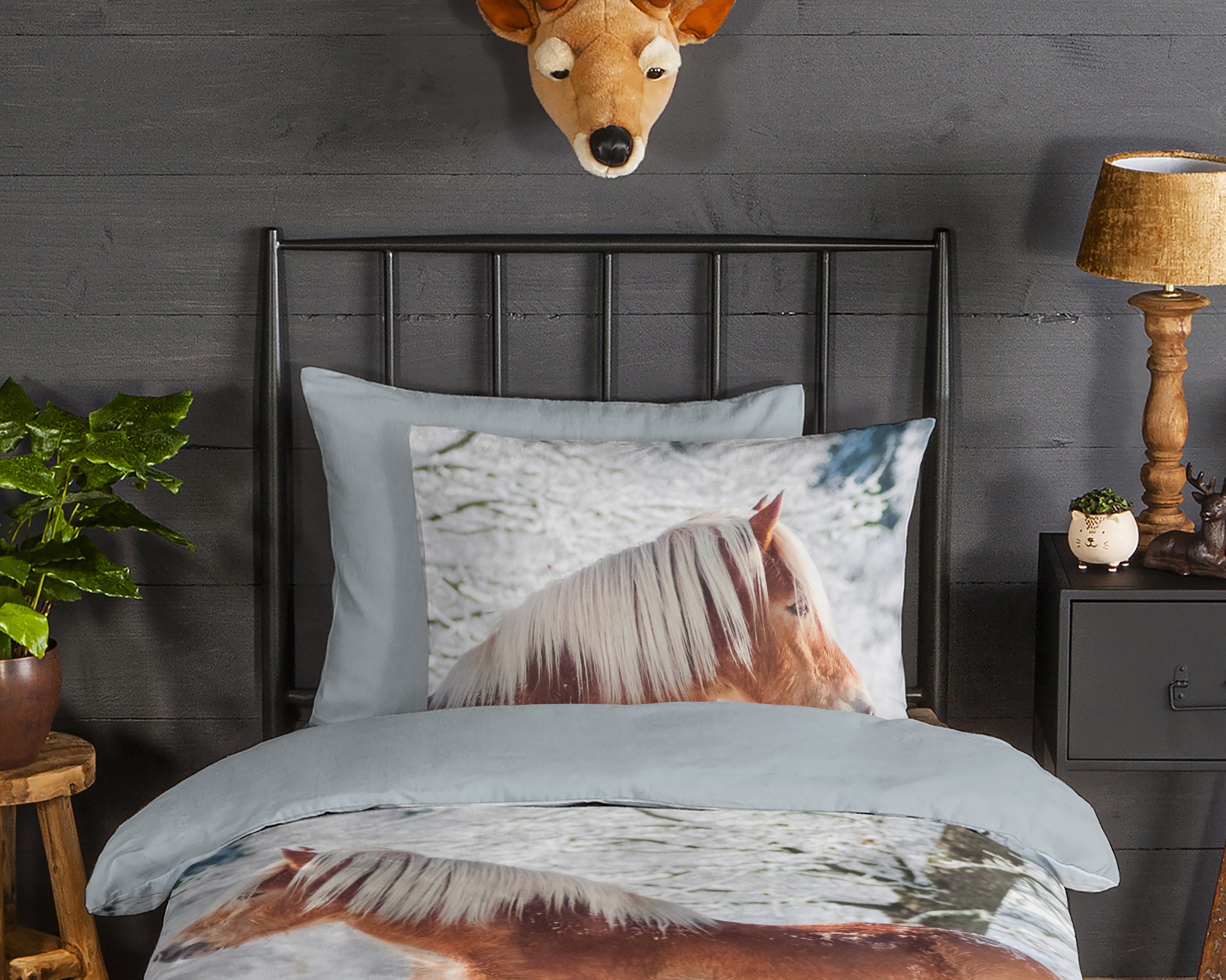 Good Morning Bettbezug Flanell Scarlet Multi