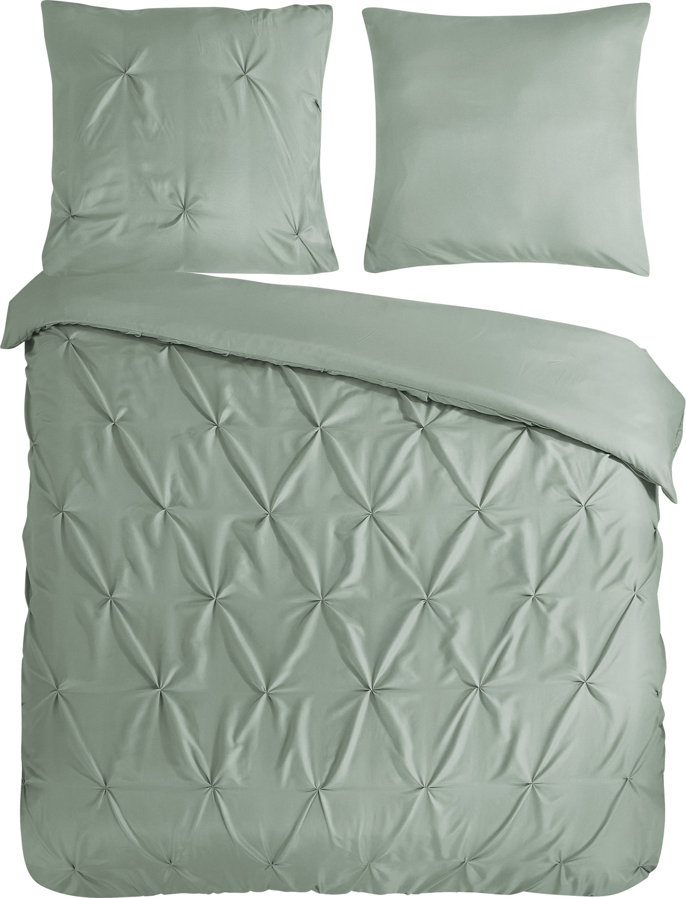 Pure Dekbedovertrek Microfiber Elegance - Light Sage