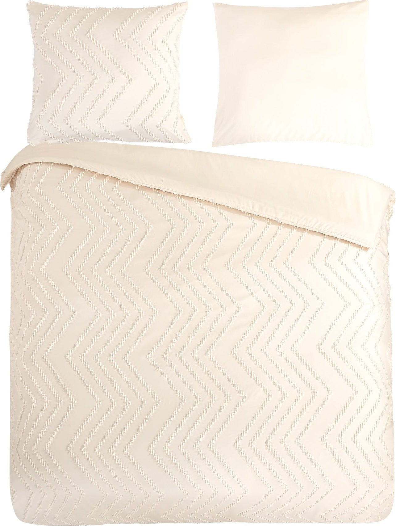 Pure Dekbedovertrek Microfiber Zigzag - Ecru