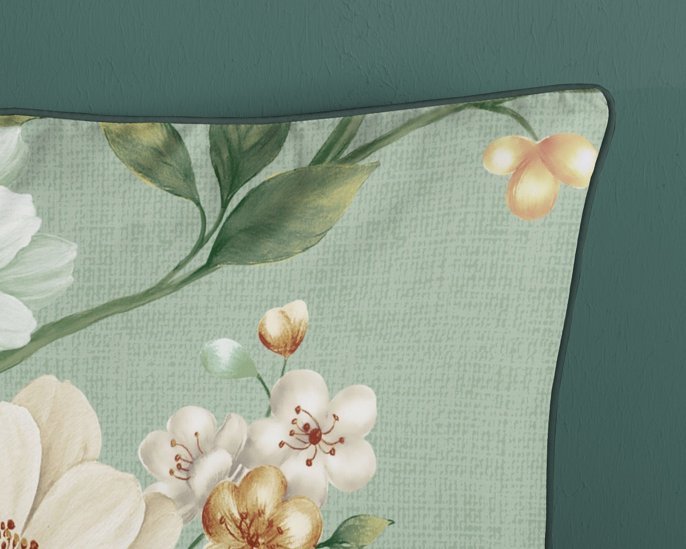 Descanso Housse de couette en satin Sizena - Vert