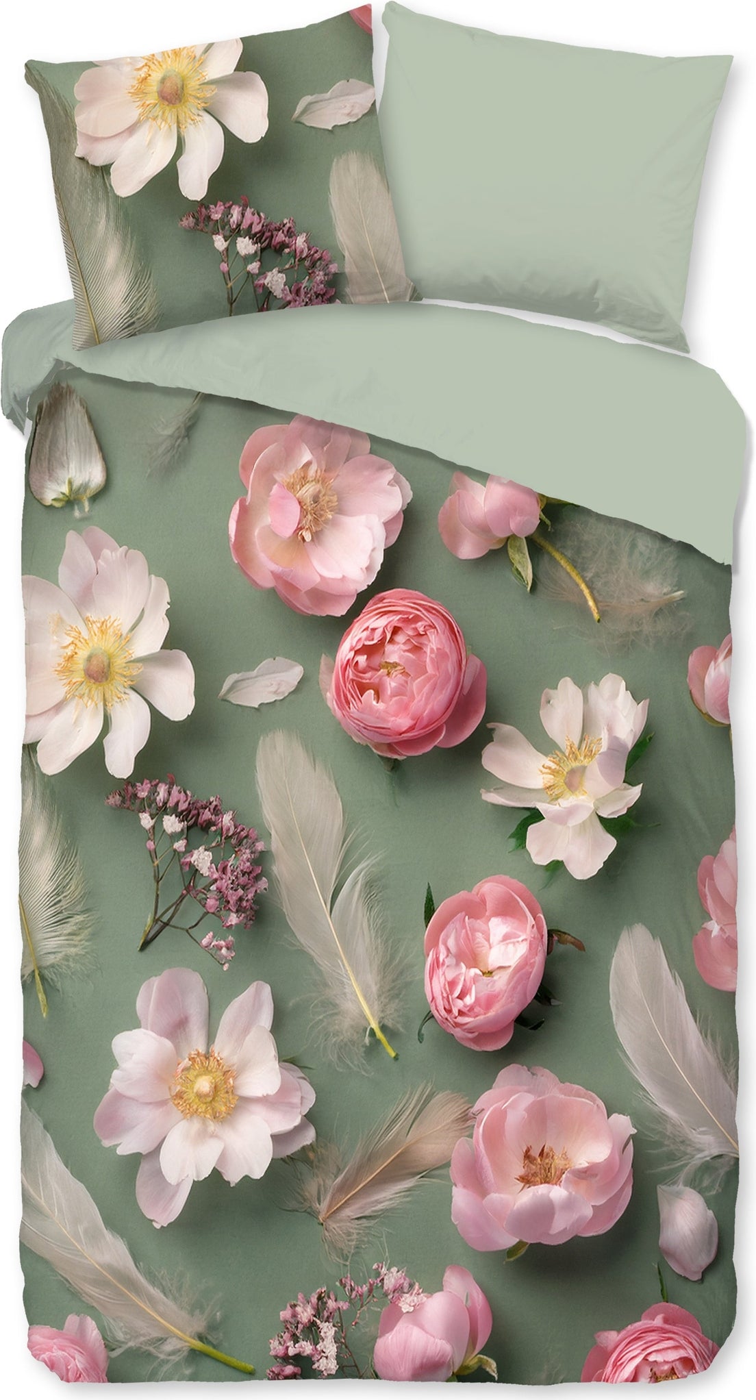 Good Morning Dekbedovertrek Flanel Senzi - Green