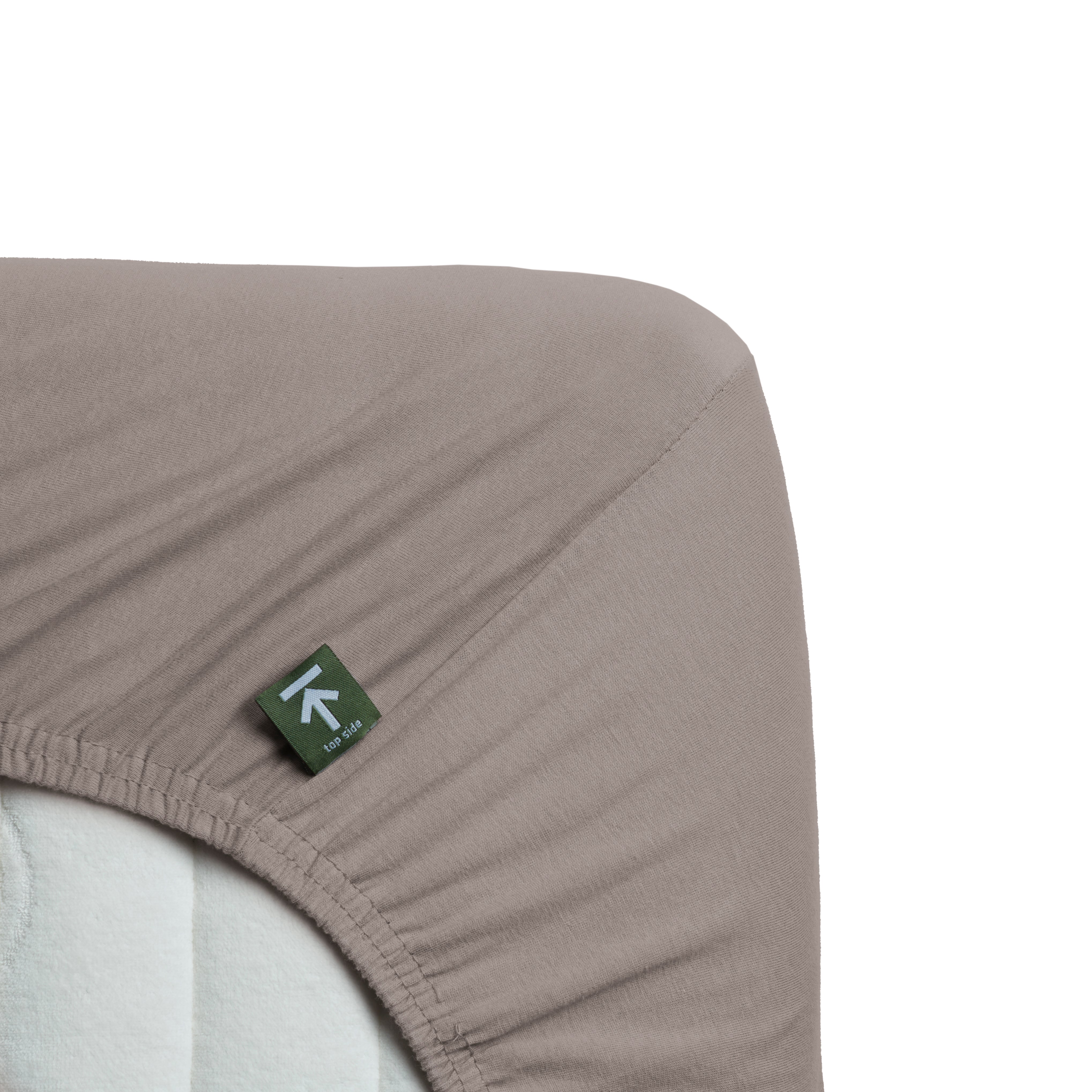 Beddinghouse split topper hoeslaken jersey Taupe #maat_180 x 200/220 cm