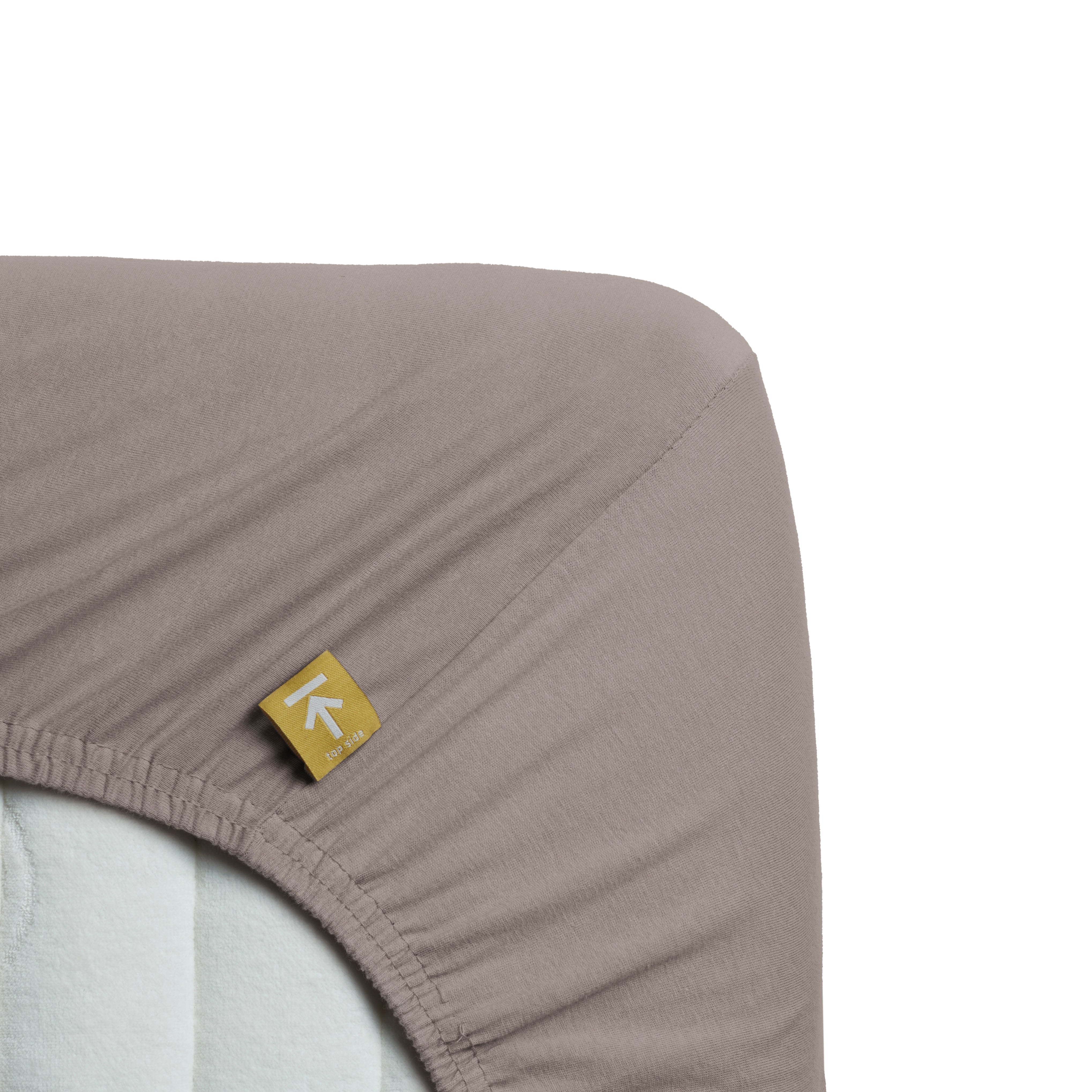 Beddinghouse topper hoeslaken jersey Taupe #maat_90 x 200/220 cm