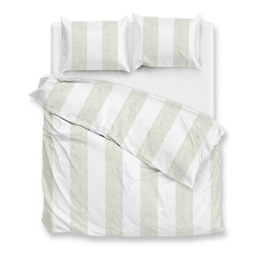 Zo Home Housse de Couette Satin Tratti di Satinado Mousse Vert