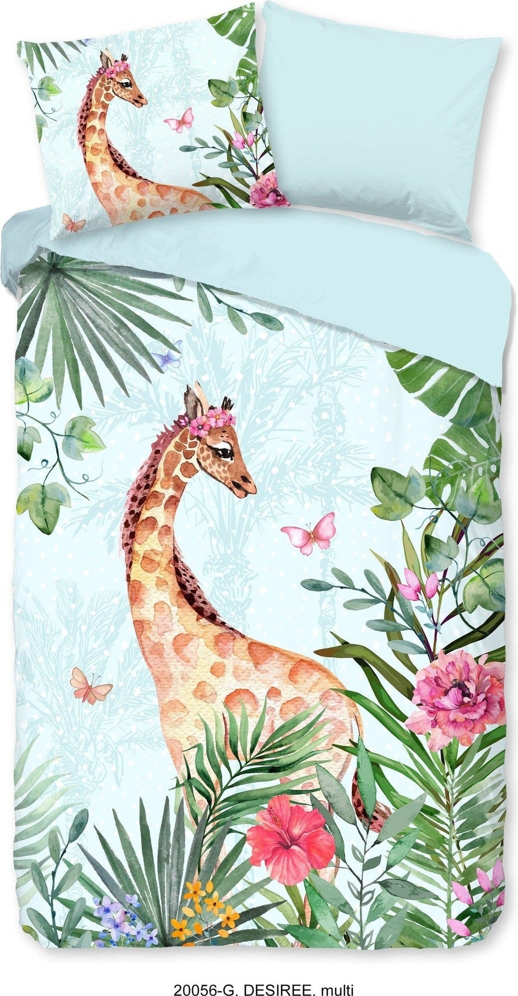 Housse de couette Good Morning Coton Desiree Aqua