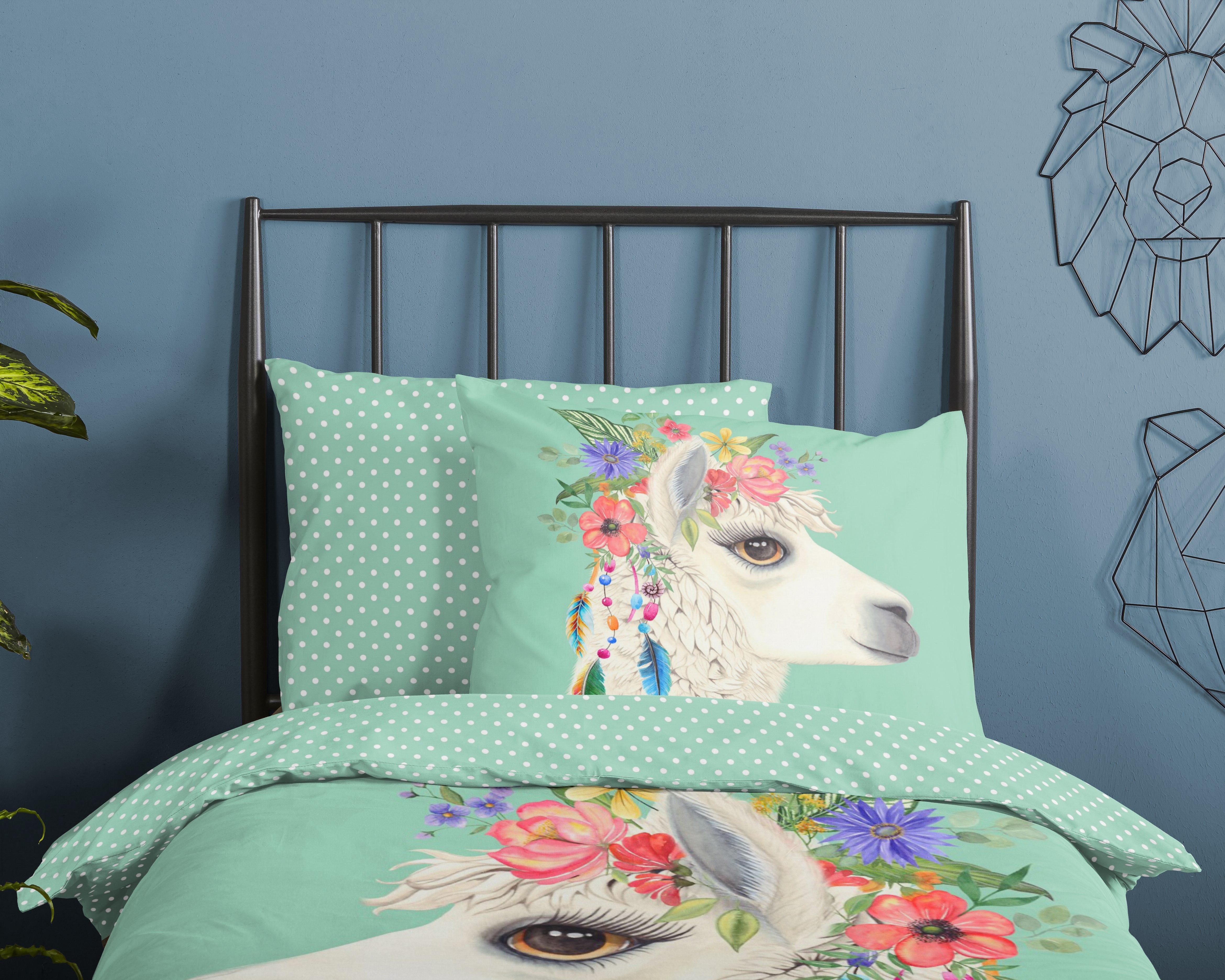 Good Morning Housse de Couette Coton Joey Menthe
