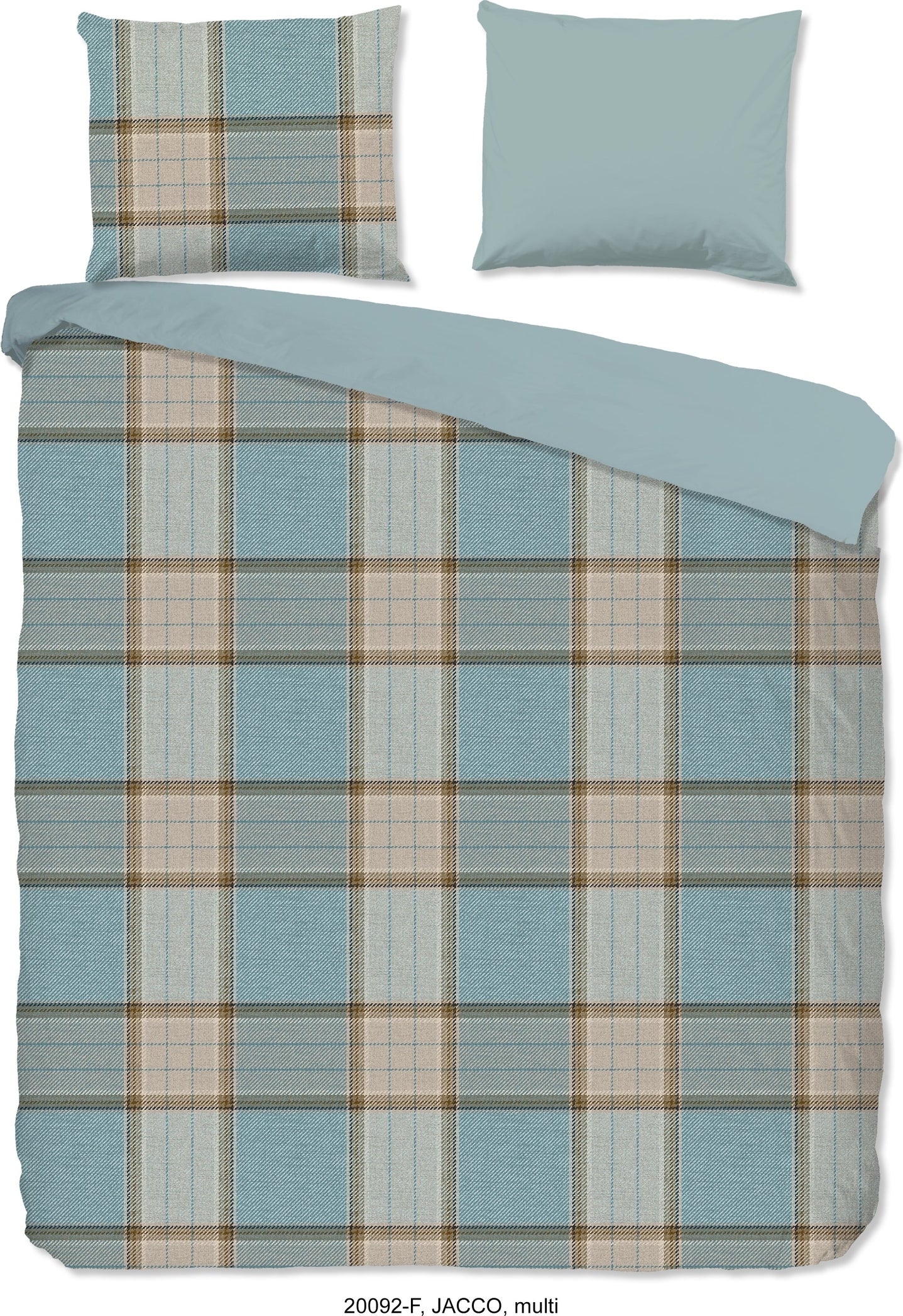 Good Morning Dekbedovertrek Flanel Jacco - Multi