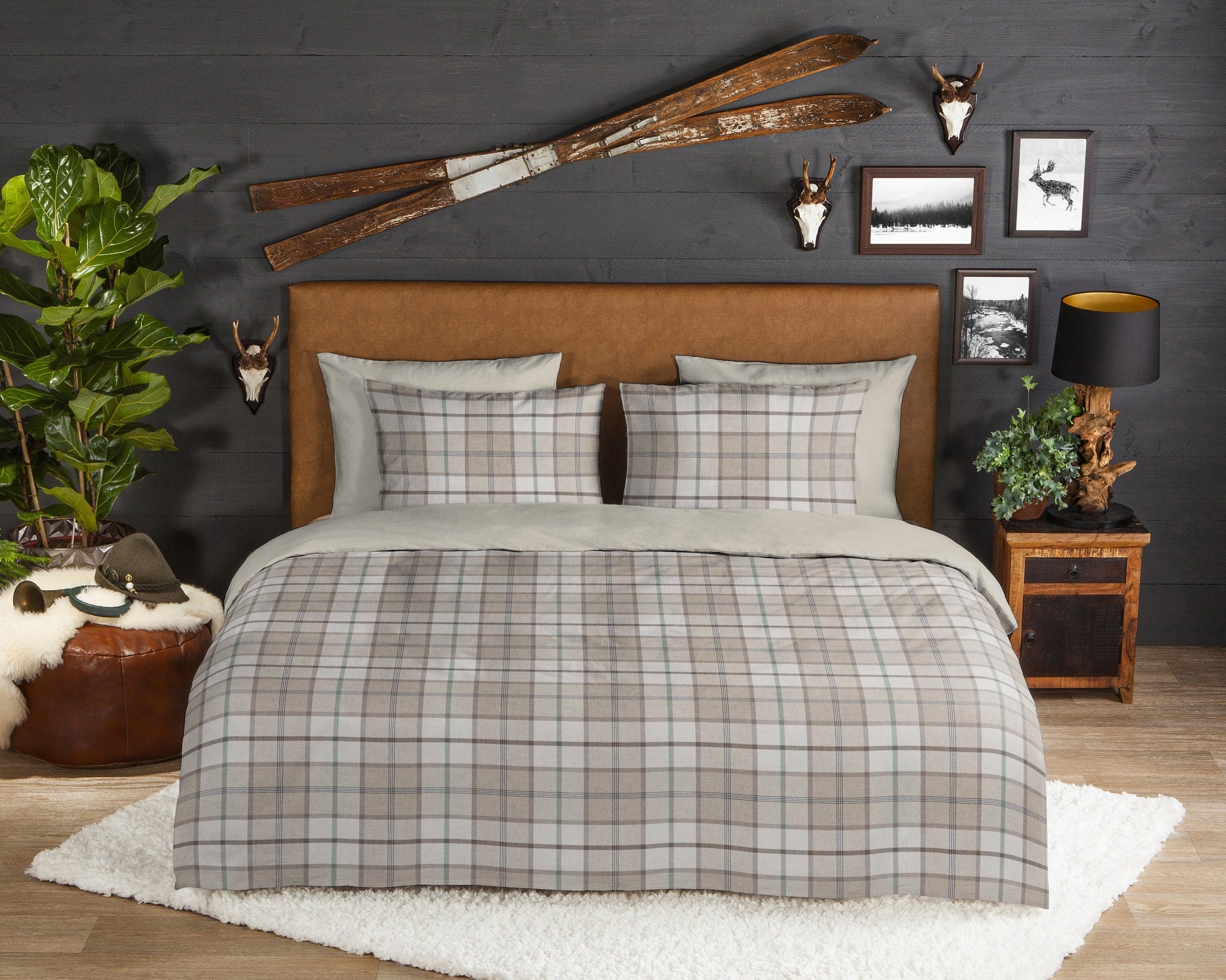 Good Morning Dekbedovertrek Flanel Bernardus - Sand