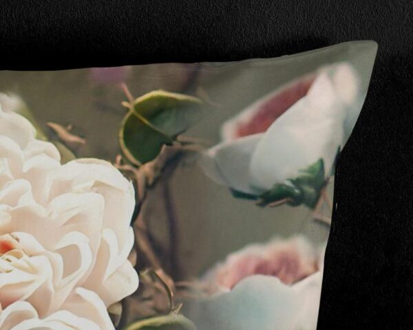 Pure Bettdeckenbezug Microfaser White Roses - Green