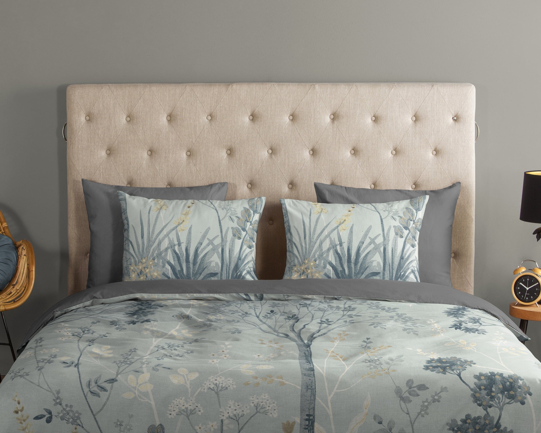 Good Morning Dekbedovertrek Katoen Charles - Grey