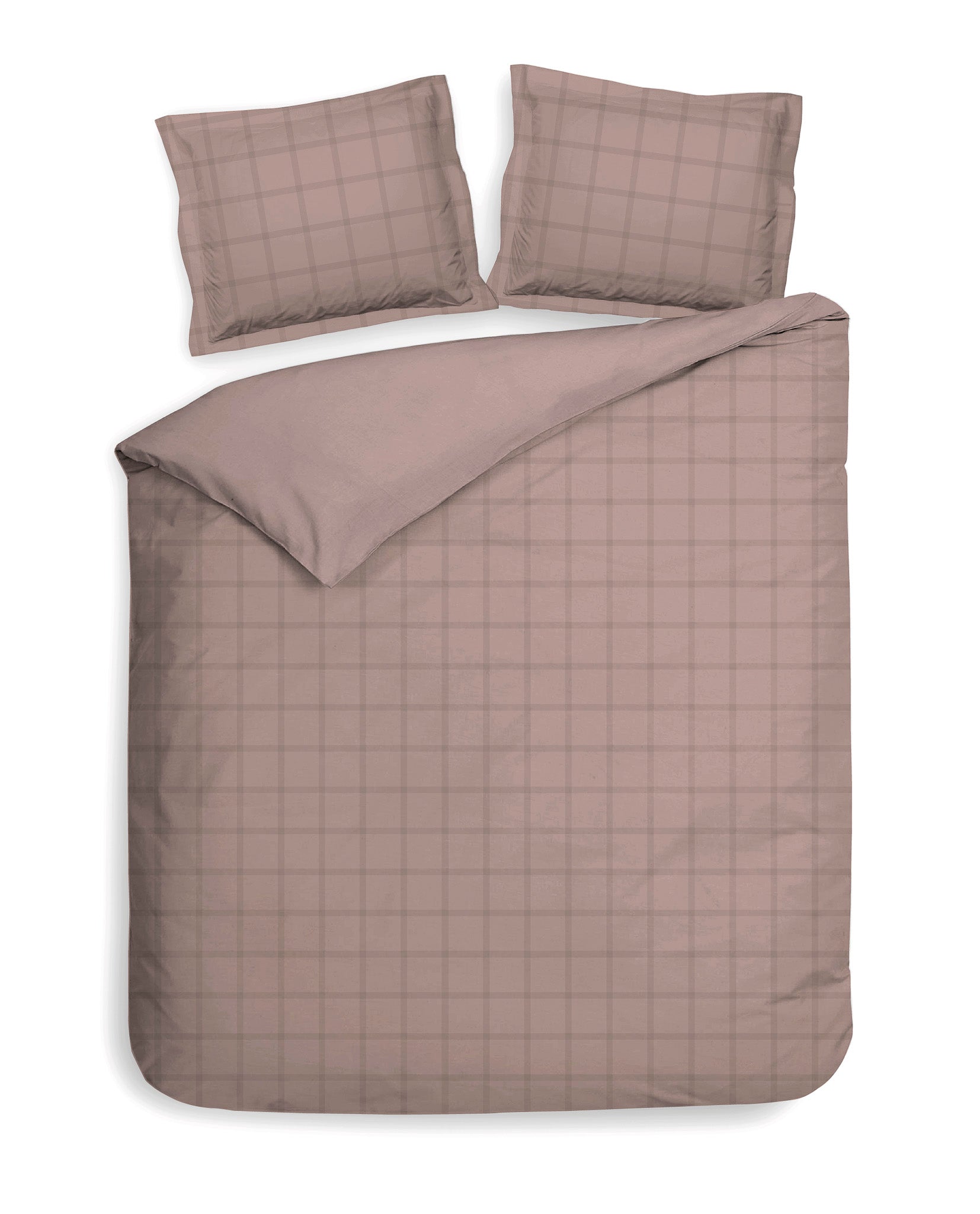 Heckettlane dekbedovertrek Diamante Rose Tan katoen-satijn