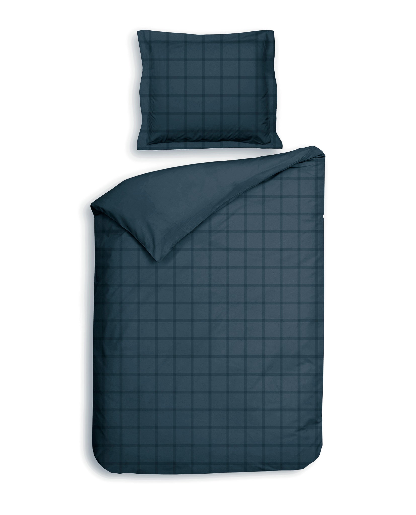 Heckettlane dekbedovertrek Diamante Maritime Blue katoen-satijn