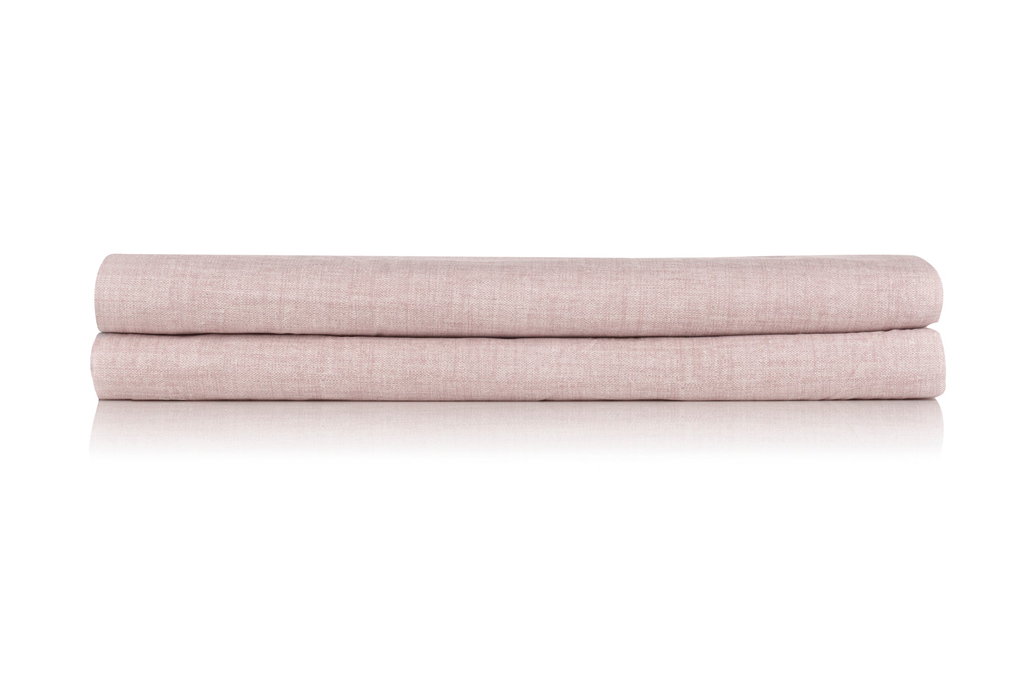 Zo Home topper hoeslaken Lino Shell Nude katoen