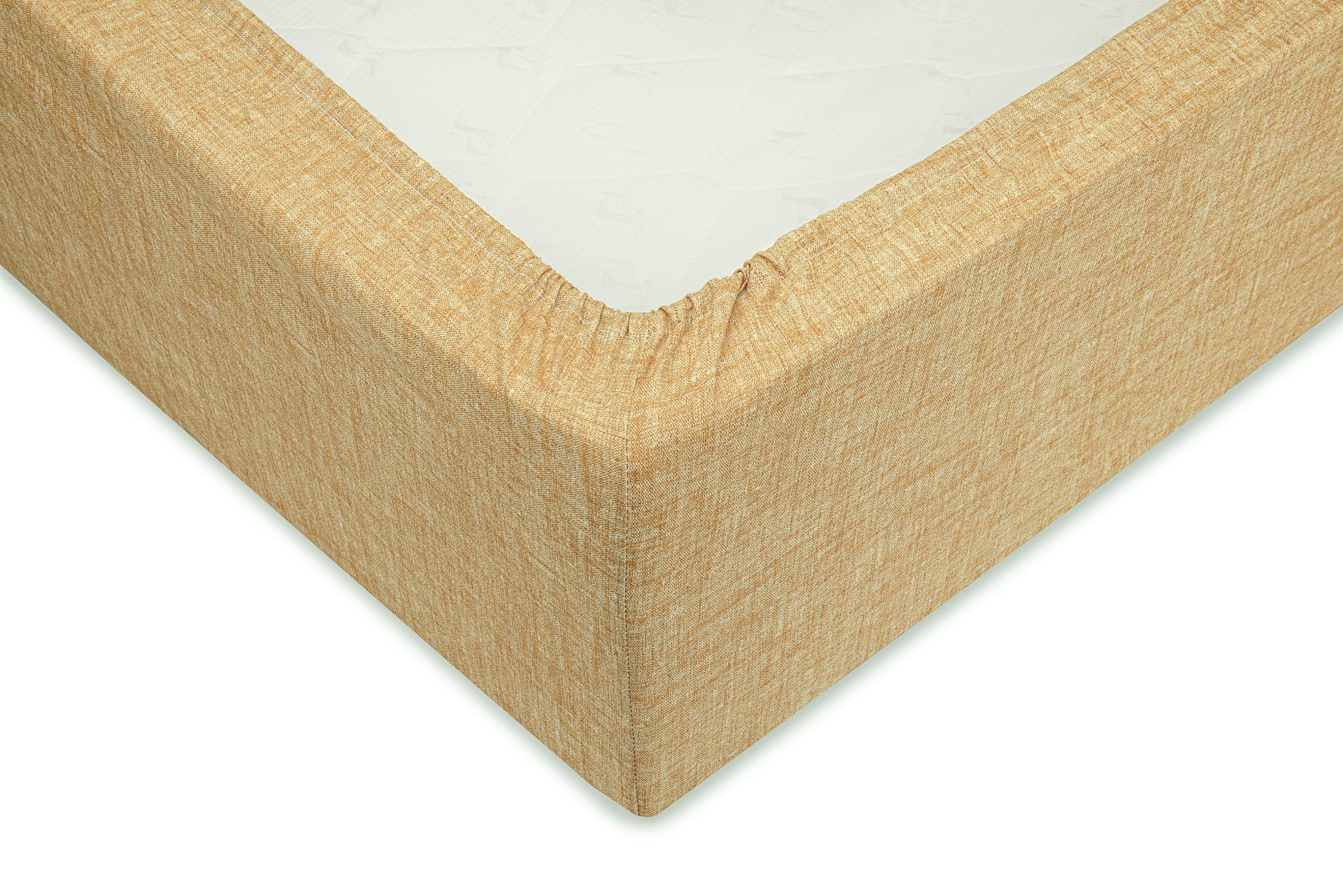 Zo Home hoeslaken Lino Ochre Yellow katoen