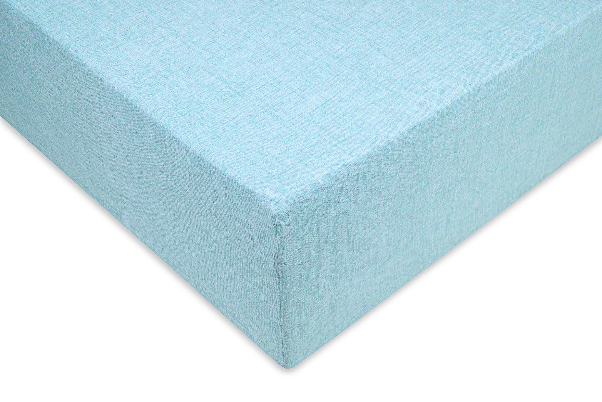 Zo Home hoeslaken Lino Topaz Blue katoen