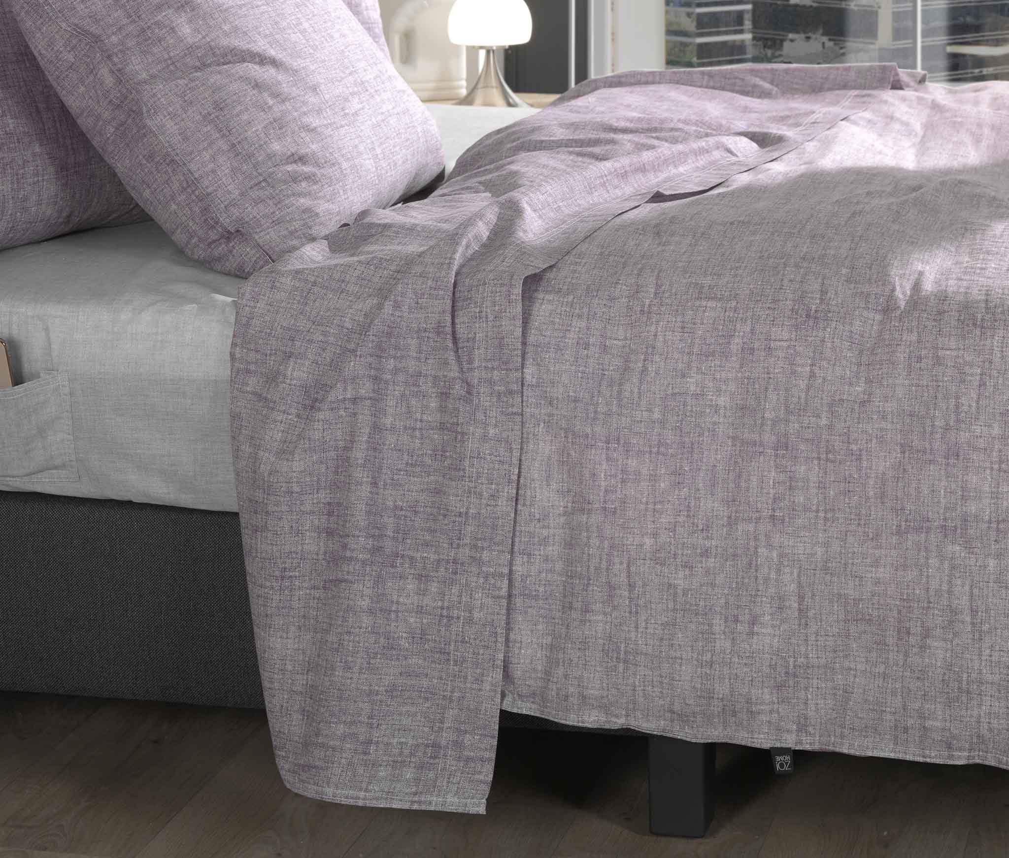 Zo Home laken Lino Purple katoen