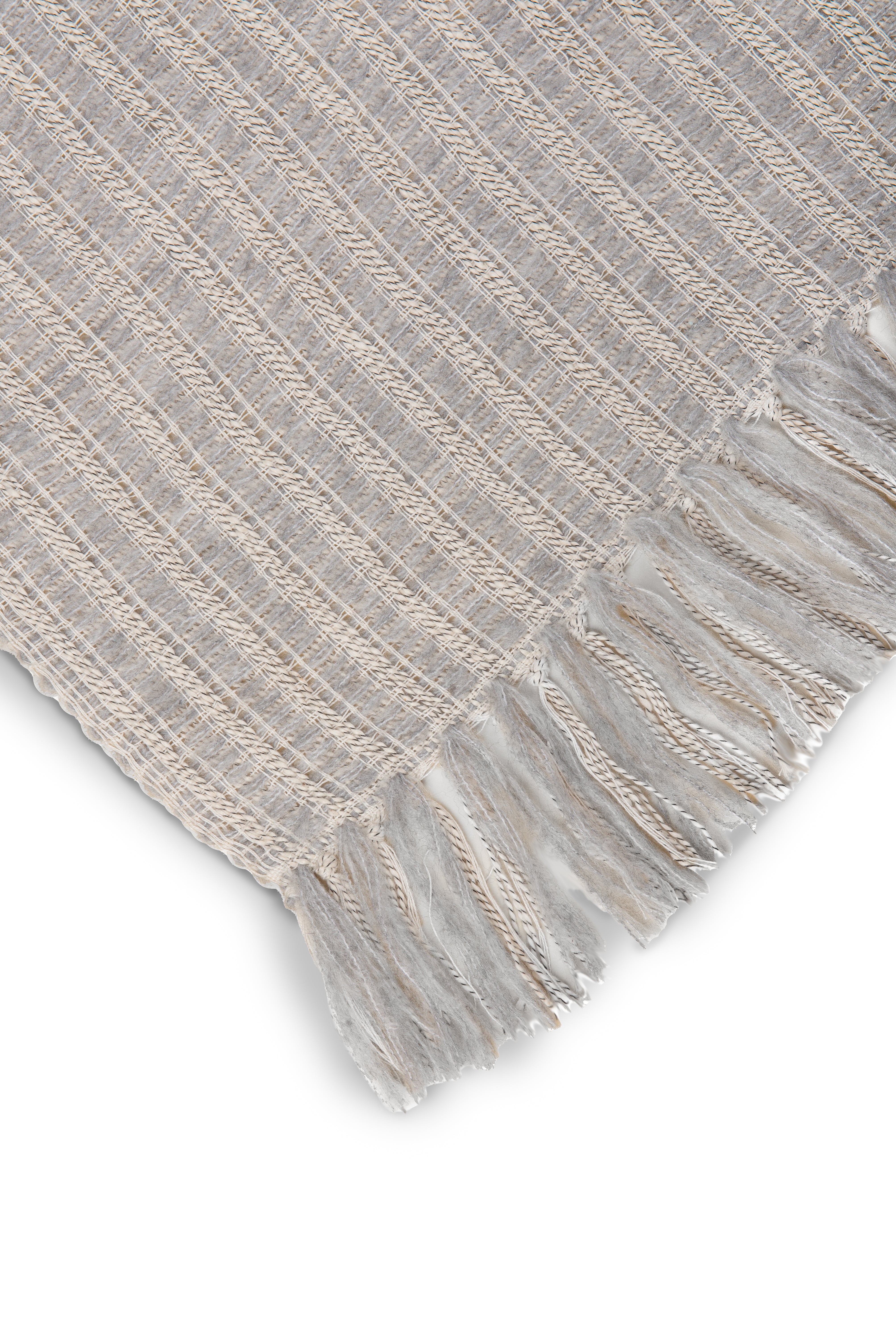 Yellow plaid Stricia Natural katoen
