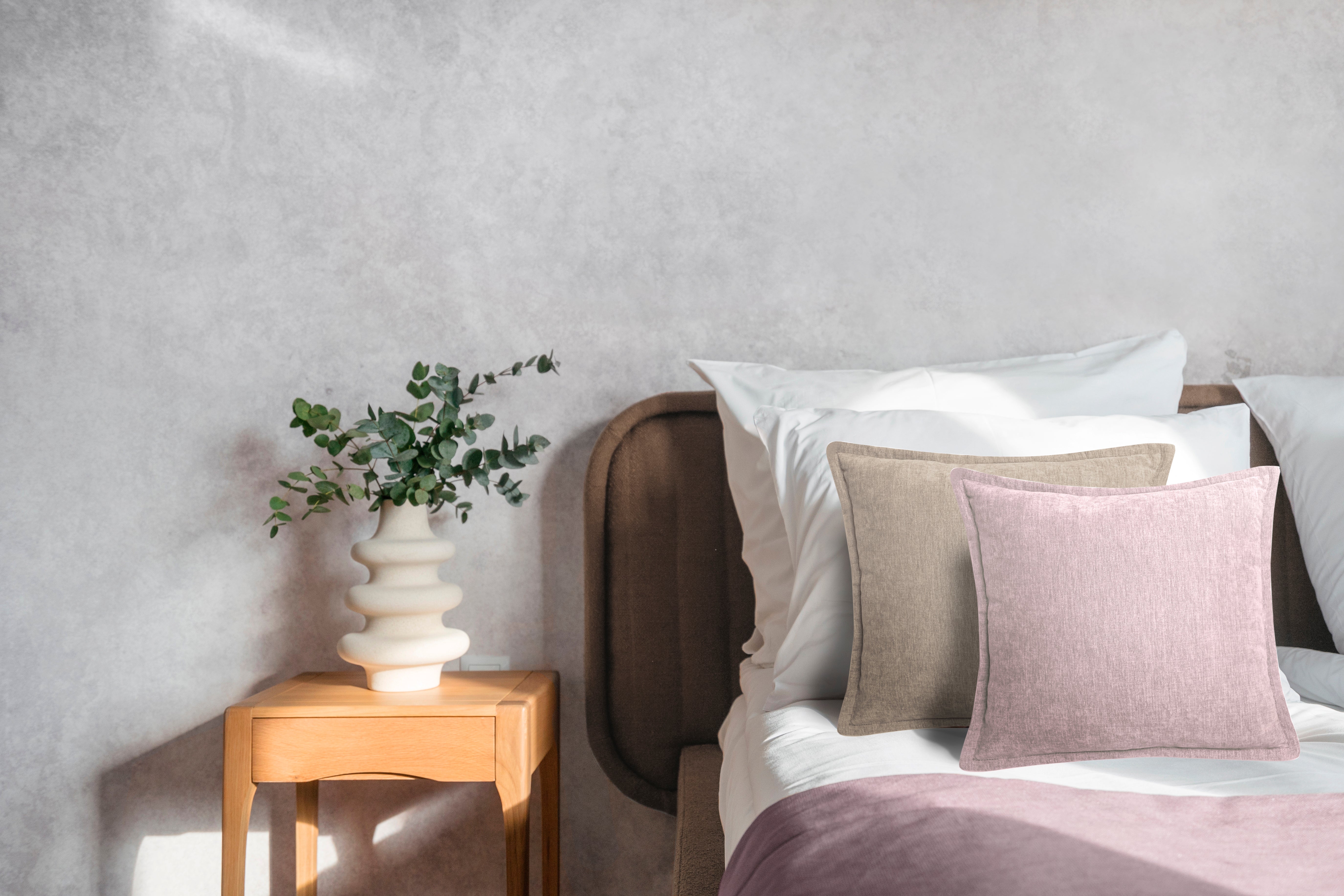 Heckettlane sierkussen Vieux Rose Tan polyester
