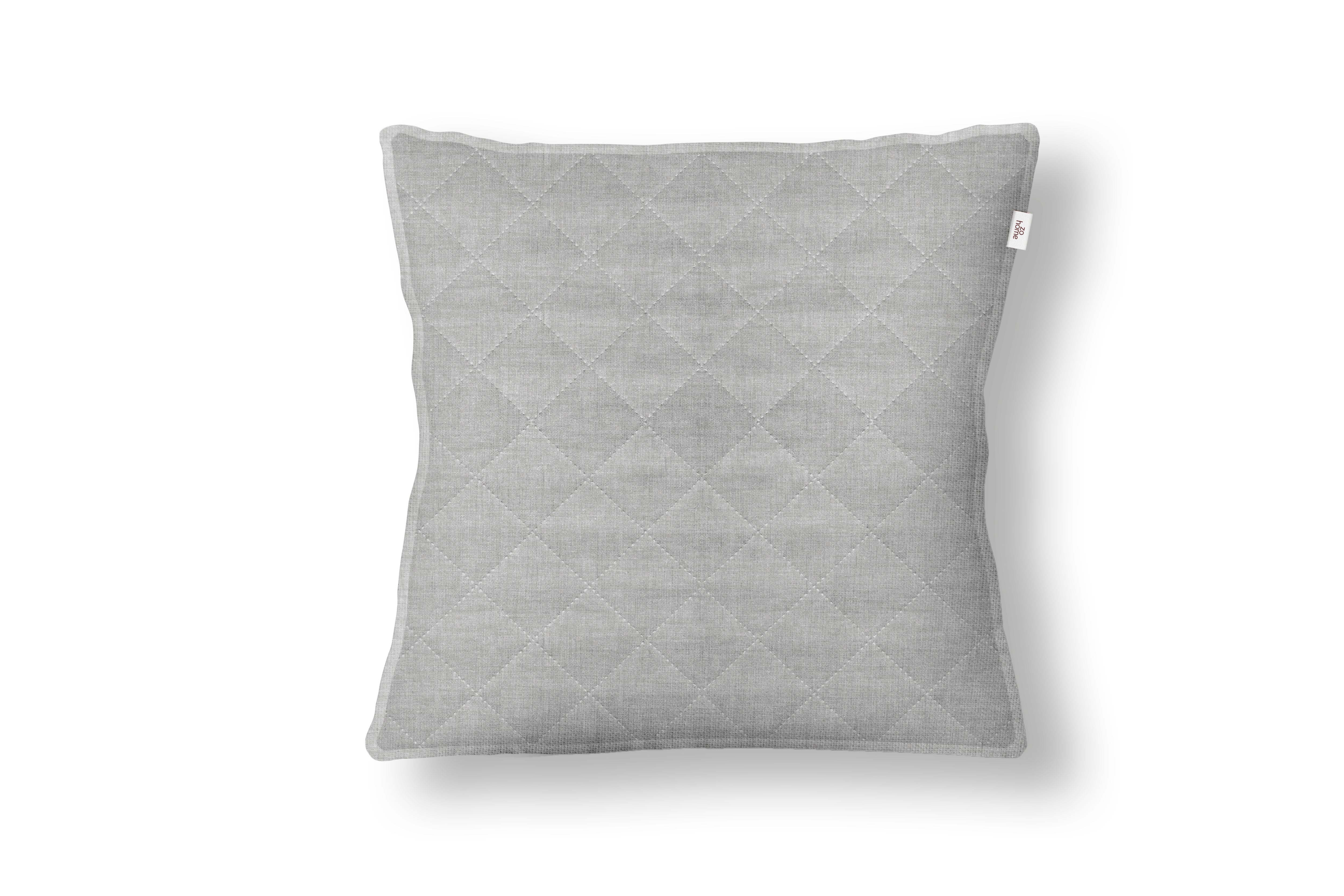Zo Home sierkussen Quattro di Lino Dove Grey polyester