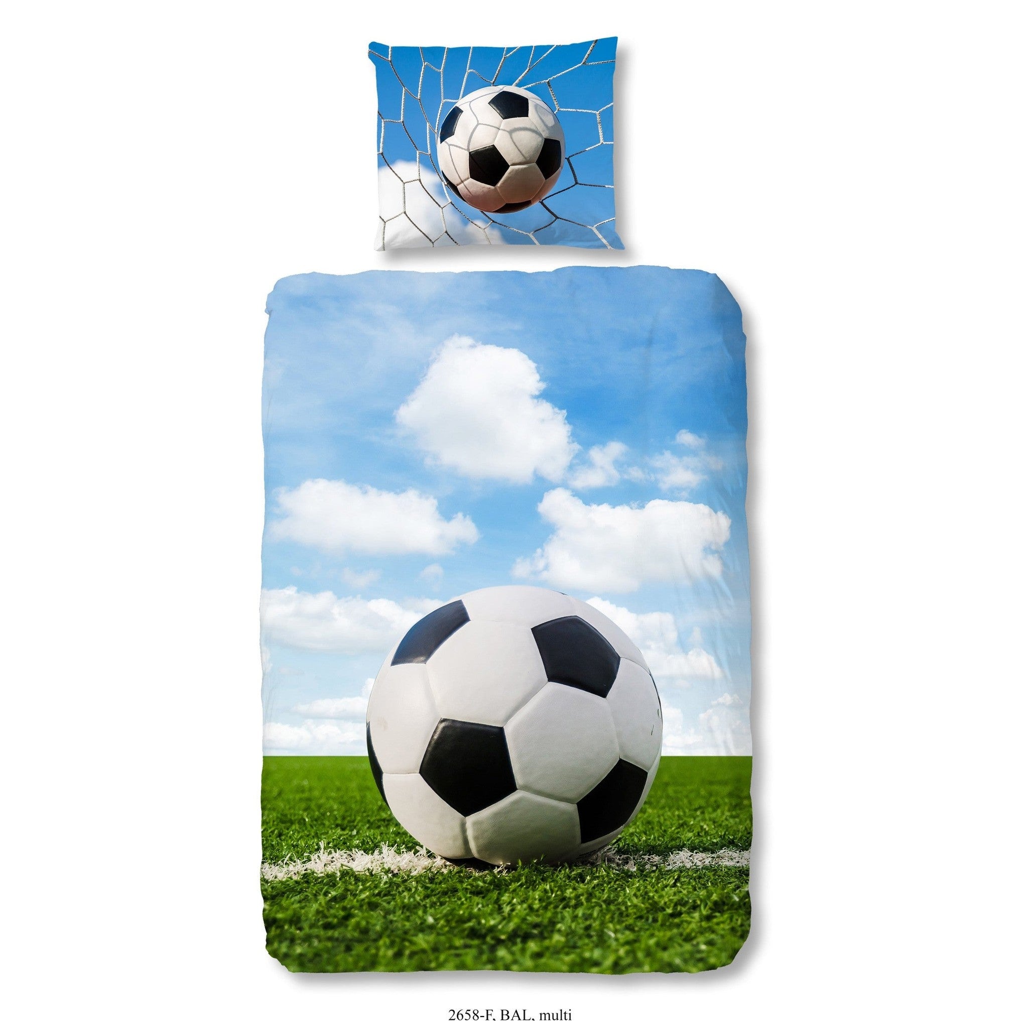 Good Morning Housse de Couette Flanelle Boule Multi