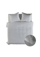 Yellow dekbedovertrek Suite Nairobi Vaporous Grey gewassen katoen