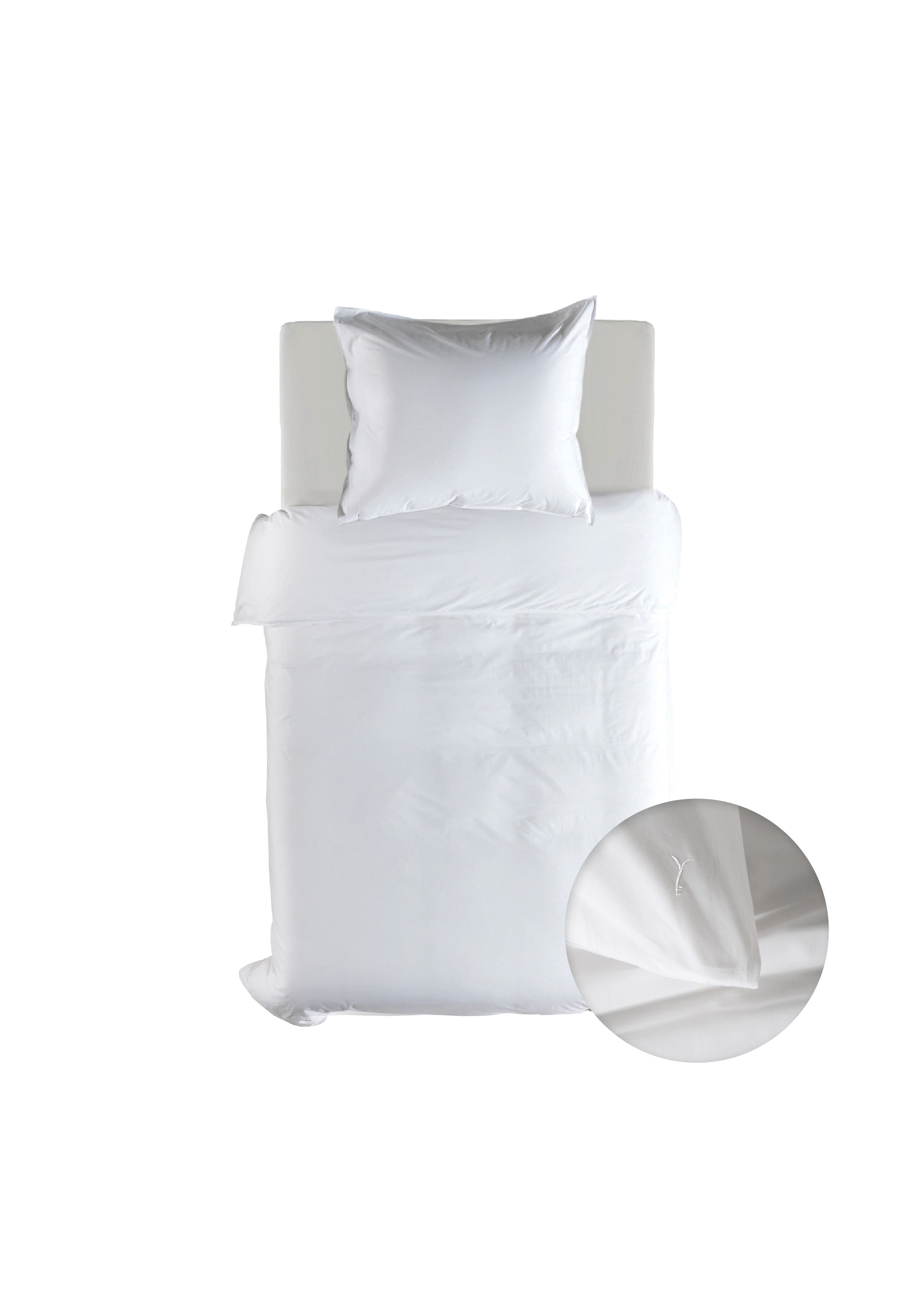 Yellow dekbedovertrek Suite Mumbai Blanc de Blanc katoen percale