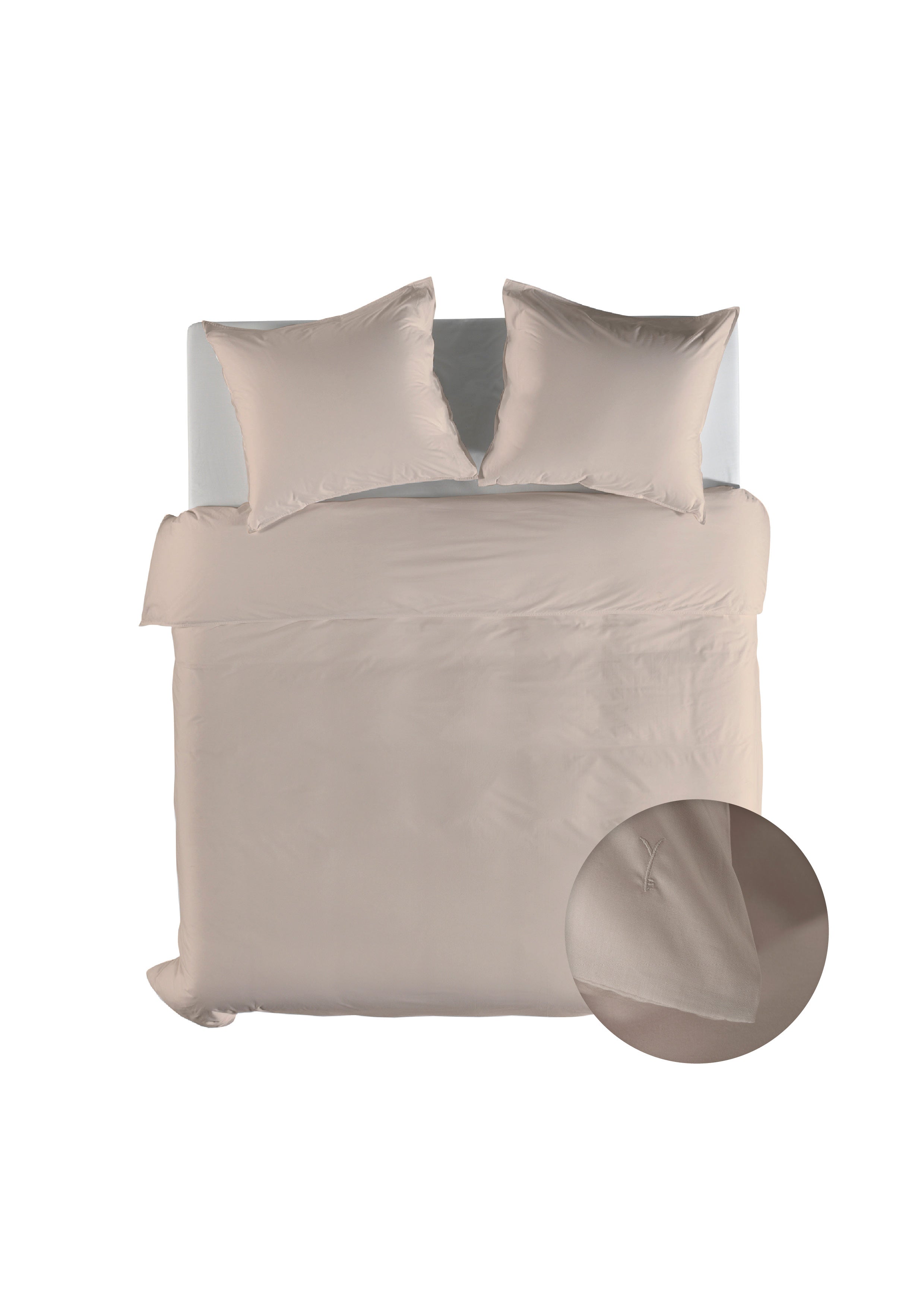 Yellow dekbedovertrek Suite Mumbai Dollar Sand katoen percale
