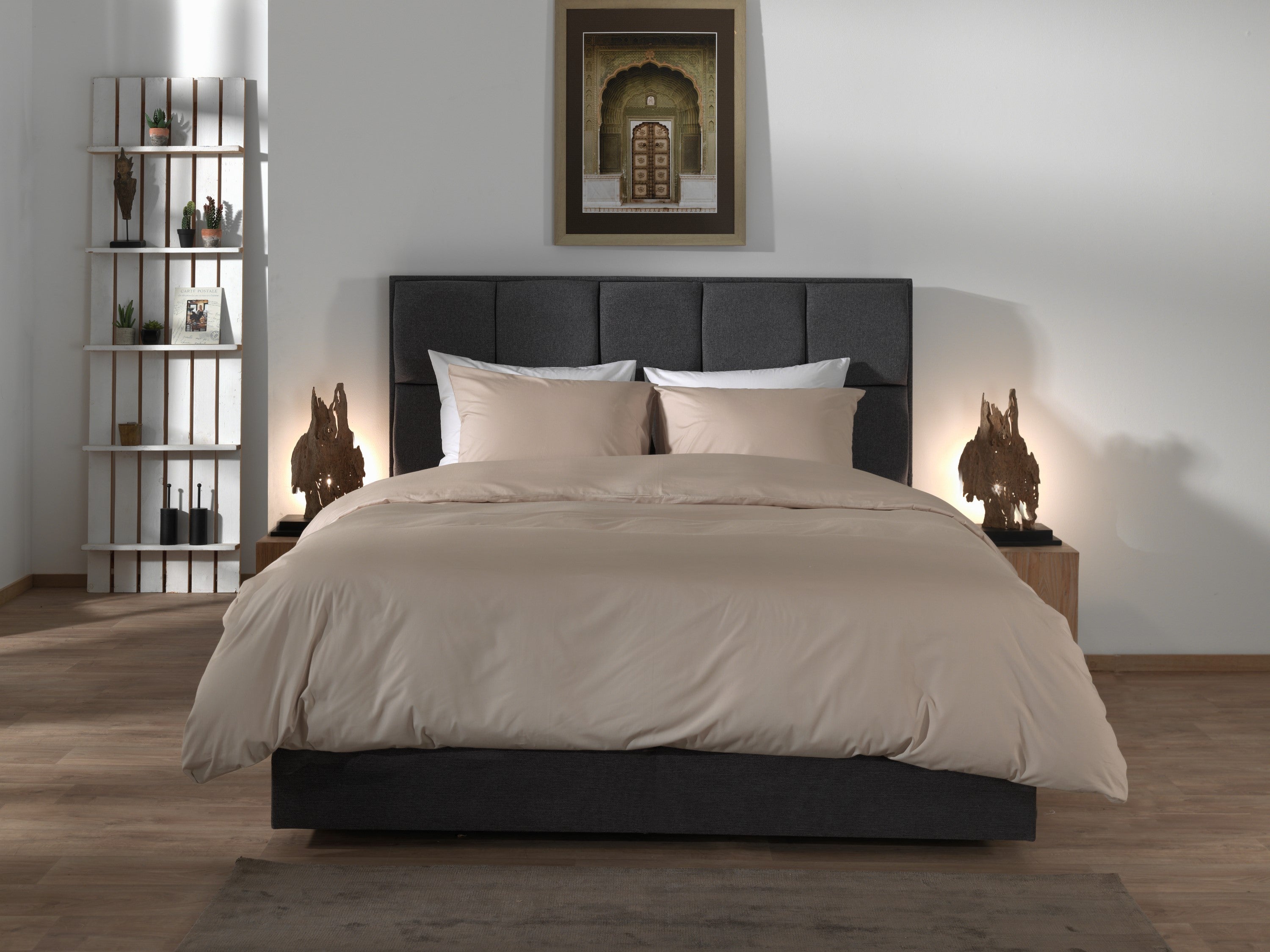 Yellow dekbedovertrek Suite Mumbai Dollar Sand katoen percale