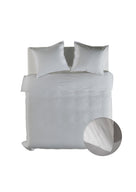 Yellow dekbedovertrek Suite Mumbai Vaporous Grey katoen percale