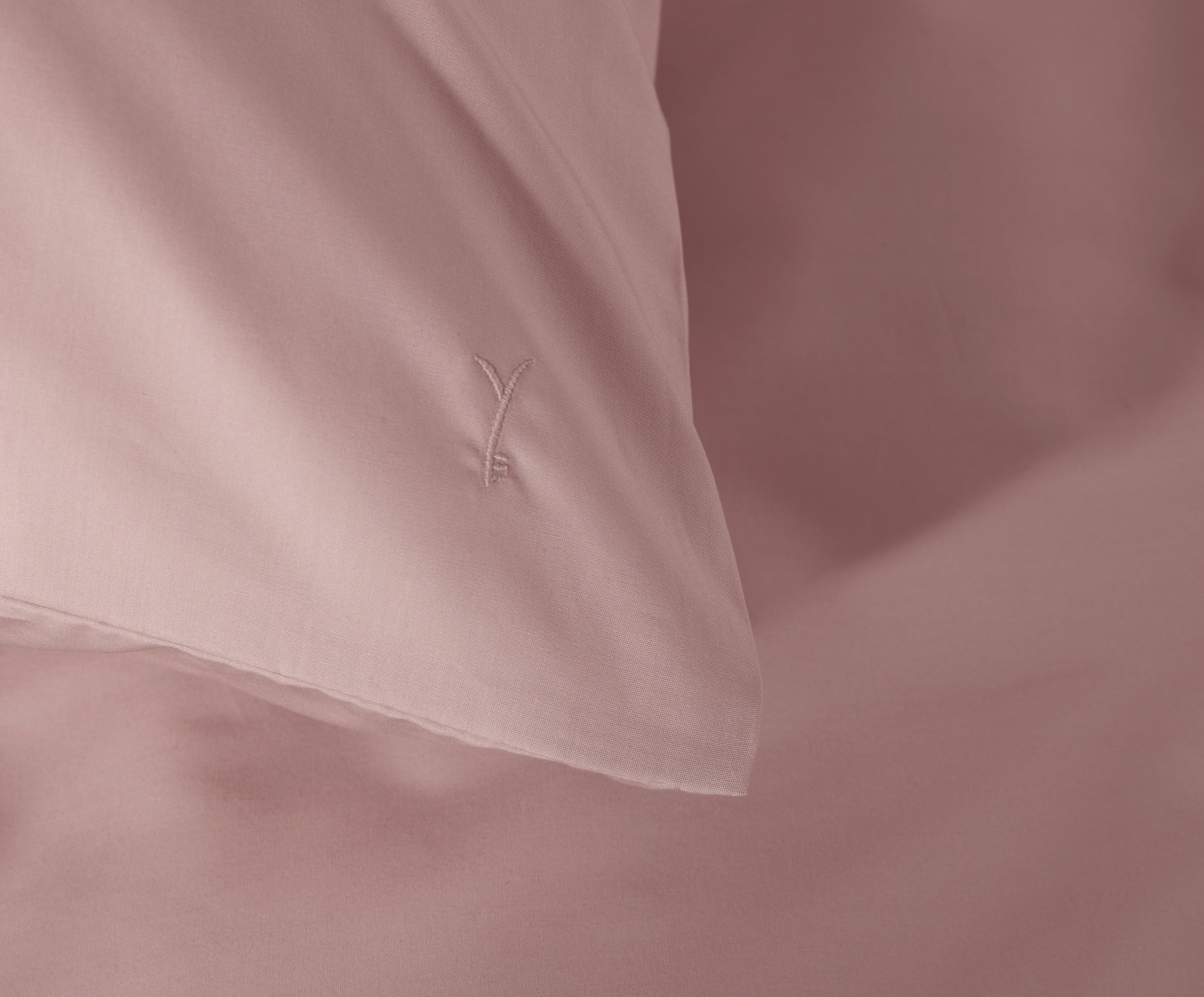 Yellow dekbedovertrek Suite Mumbai Haze Coral katoen percale