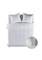 Yellow dekbedovertrek Suite Guadeloupe Blanc de Blanc mousseline