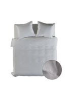 Yellow dekbedovertrek Suite Guadeloupe Vaporous Grey mousseline