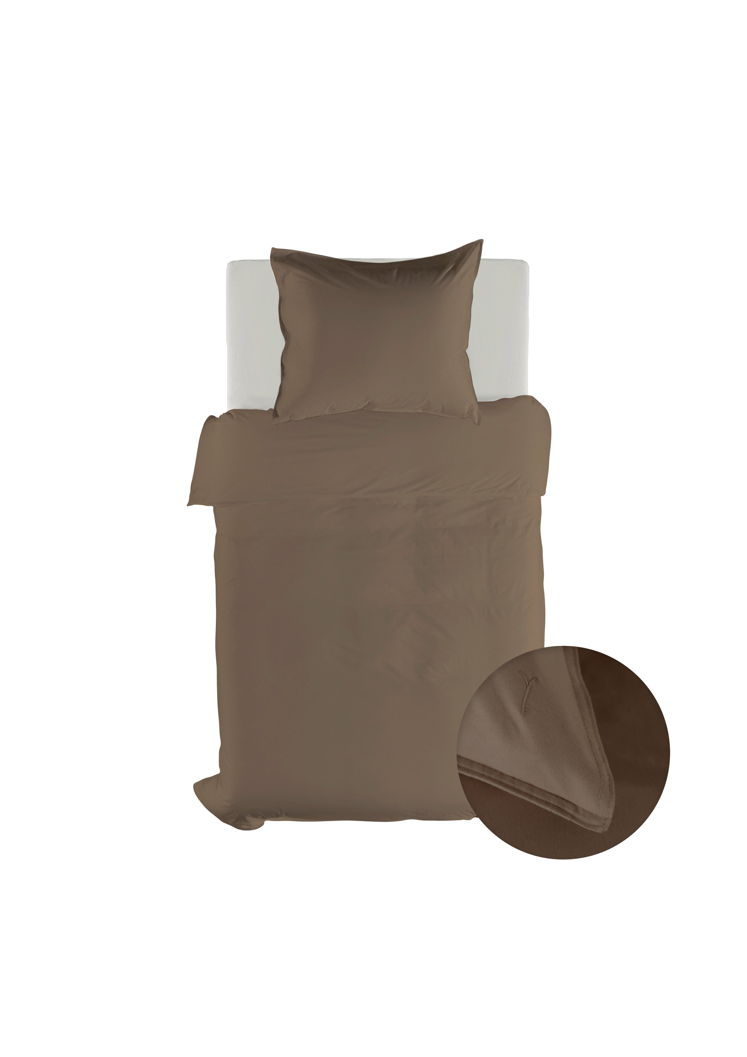 Yellow dekbedovertrek Suite Zermatt Plaza taupe katoen-twill