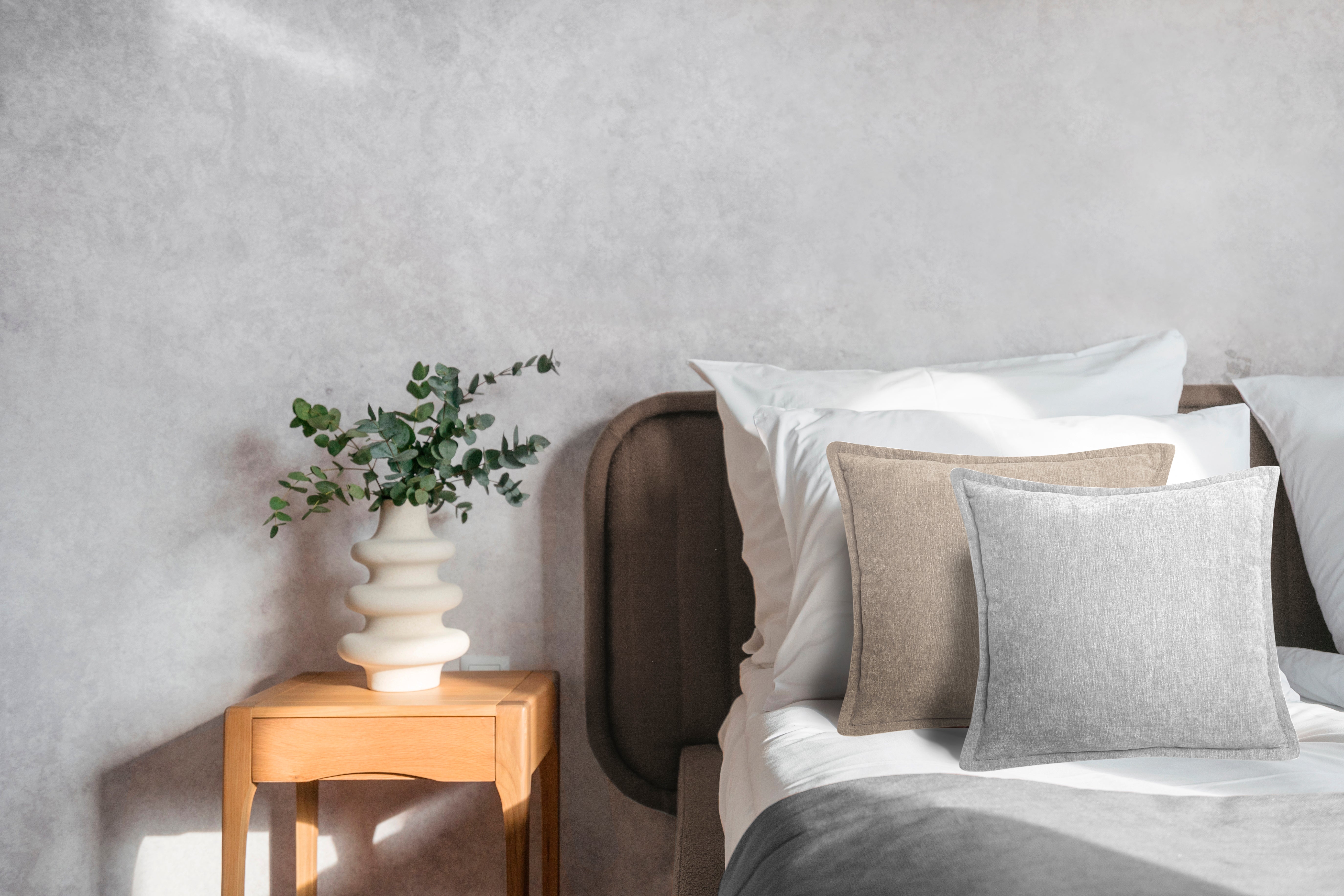 Heckettlane sierkussen Vieux Glacier Grey polyester