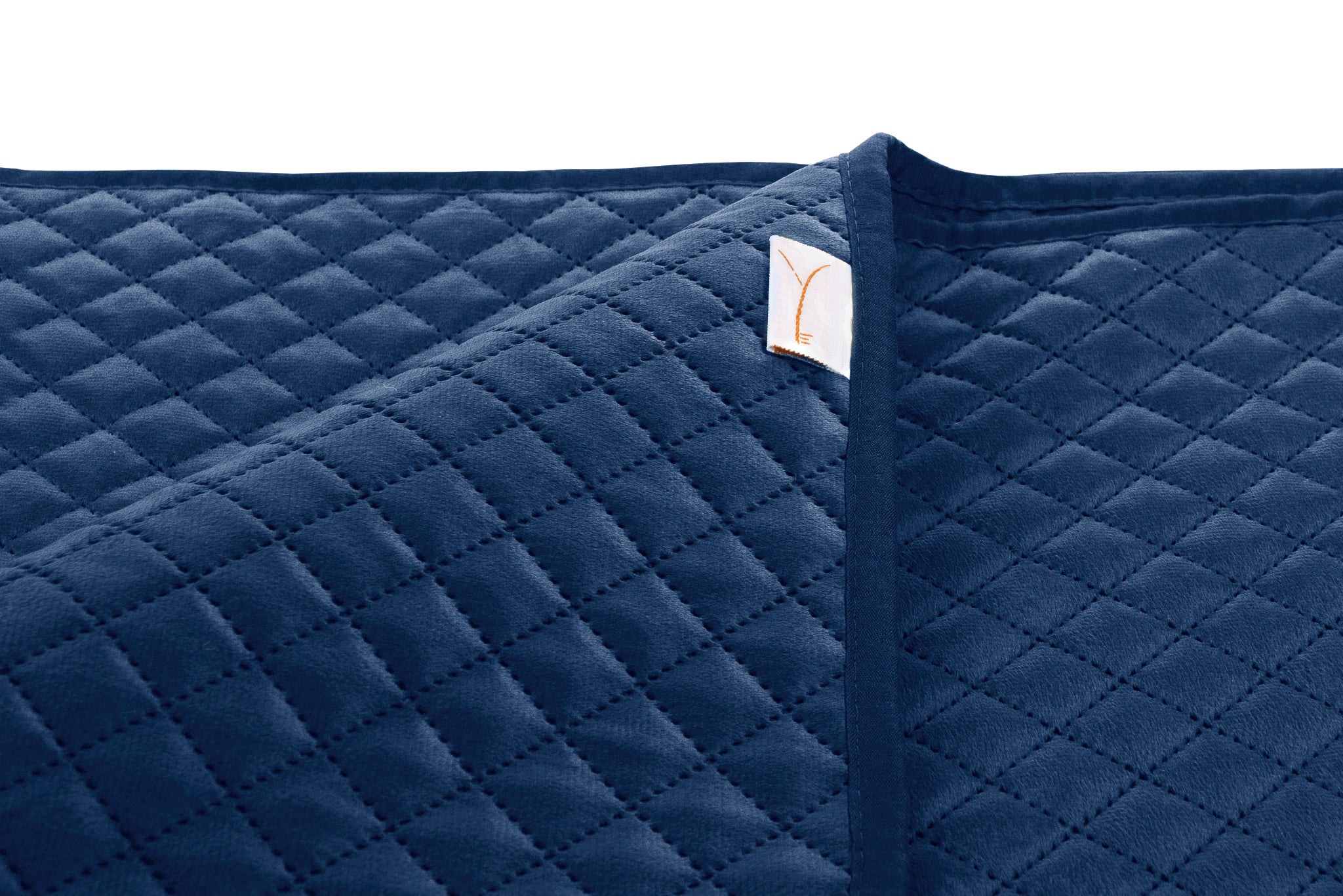 Yellow bedsprei Victoria Navy Blue polyester