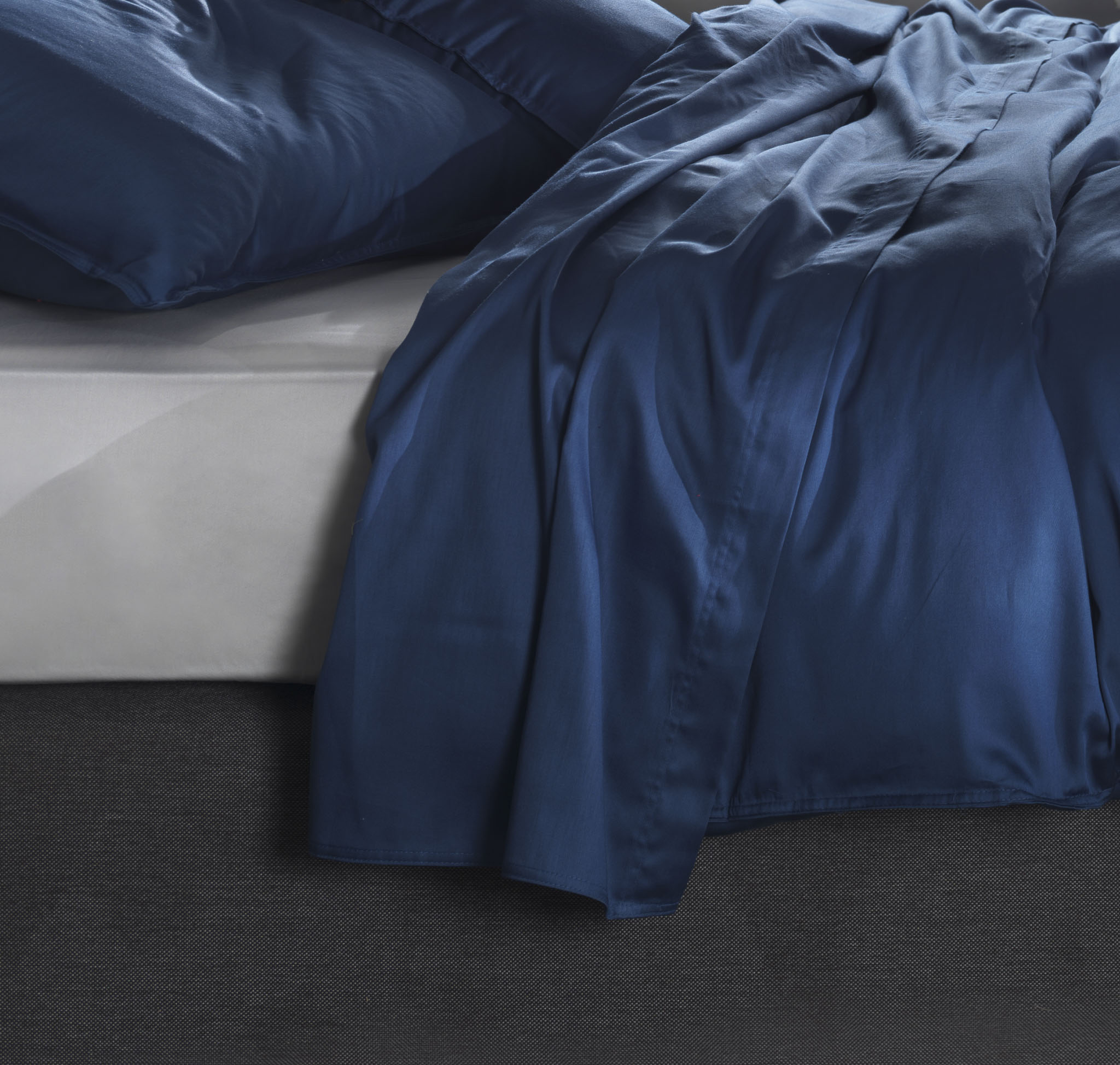 Zo Home laken Satinado Evening Blue satijn