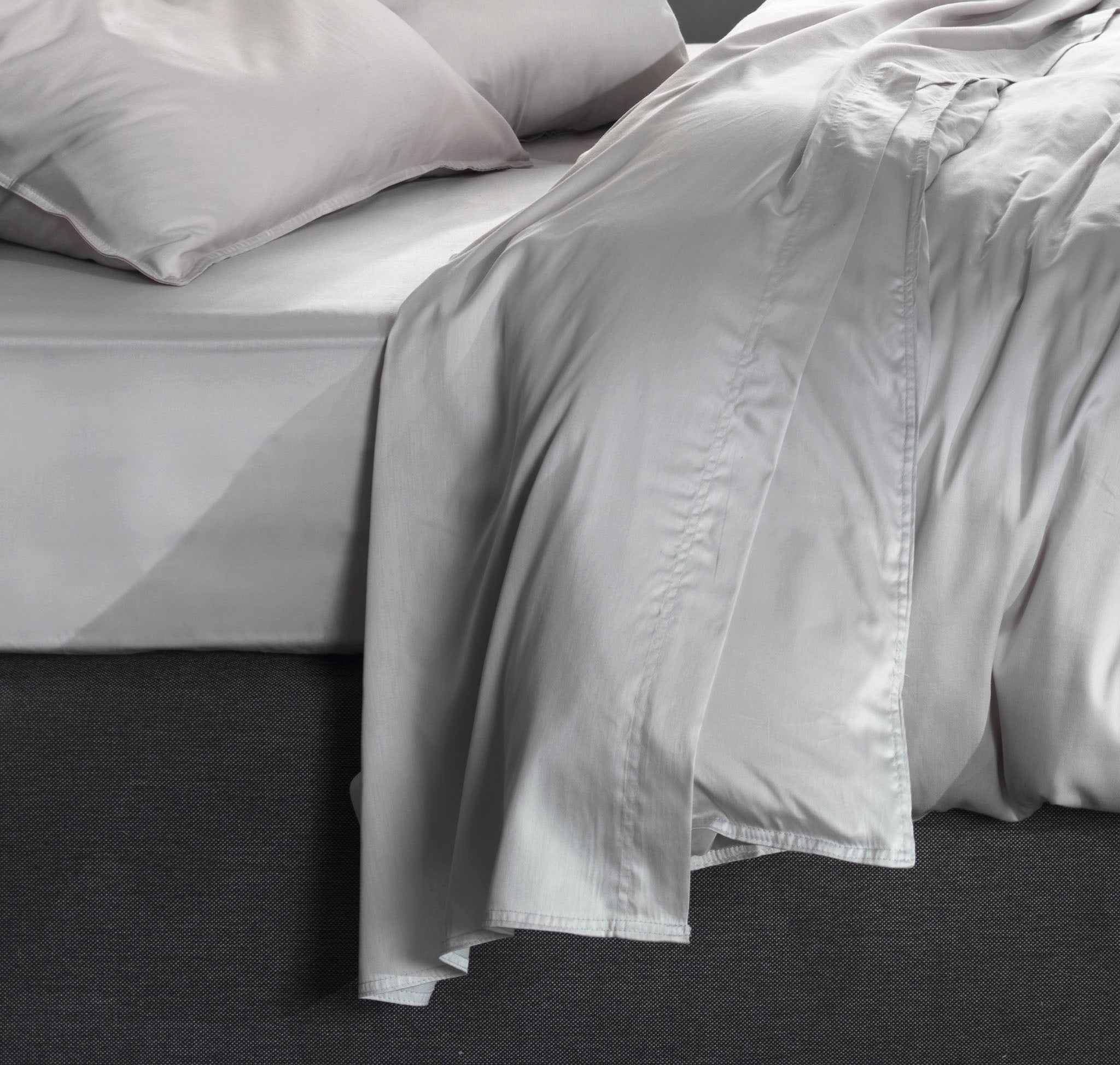 Zo Home laken Satinado Ash Grey satijn