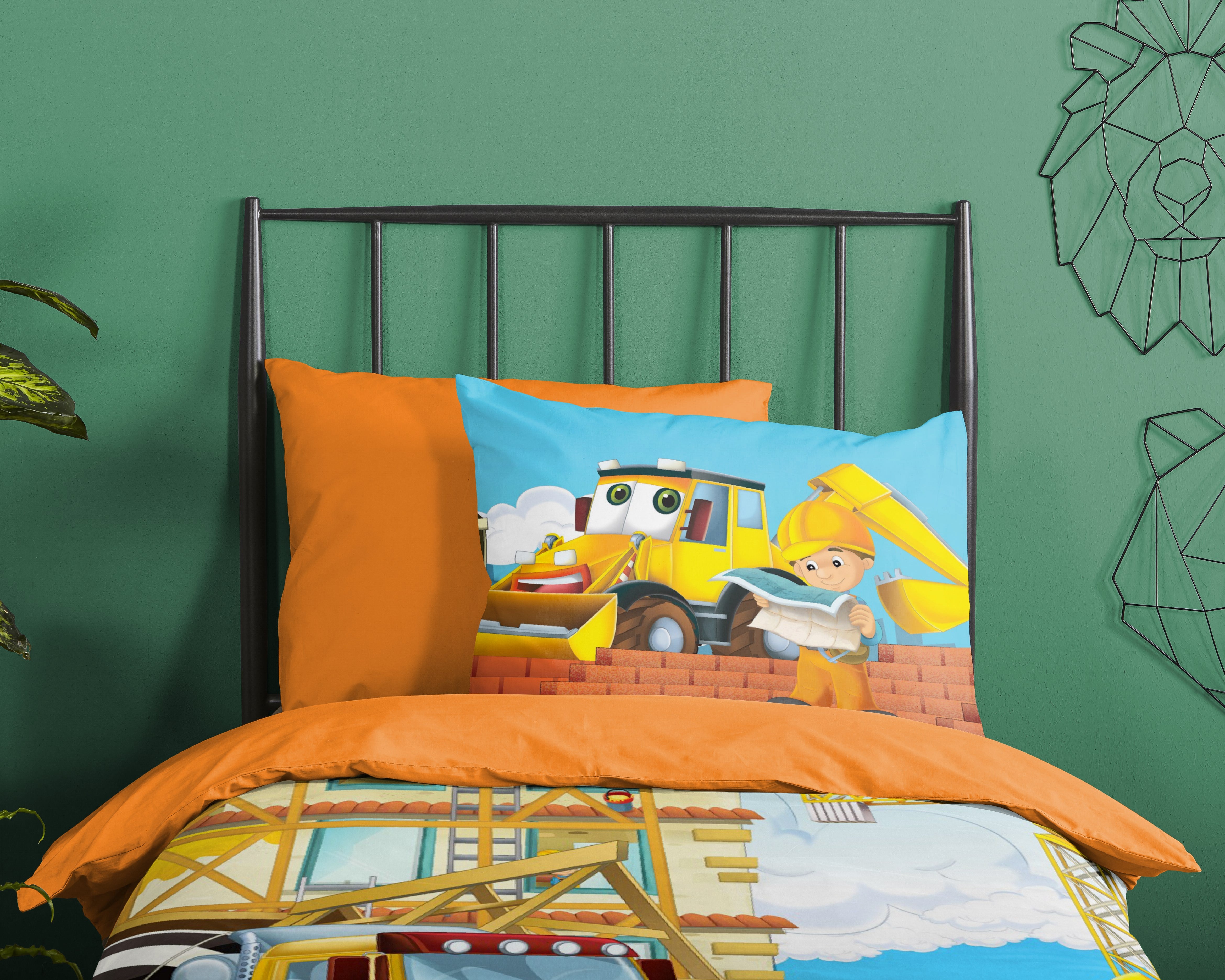 Good Morning Housse de Couette Coton Building Multi