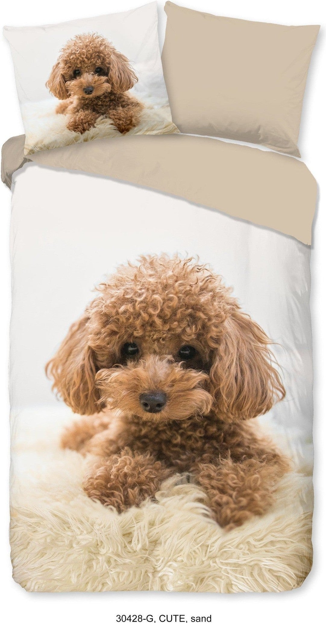 Housse de Couette Good Morning Coton Sable Mignon