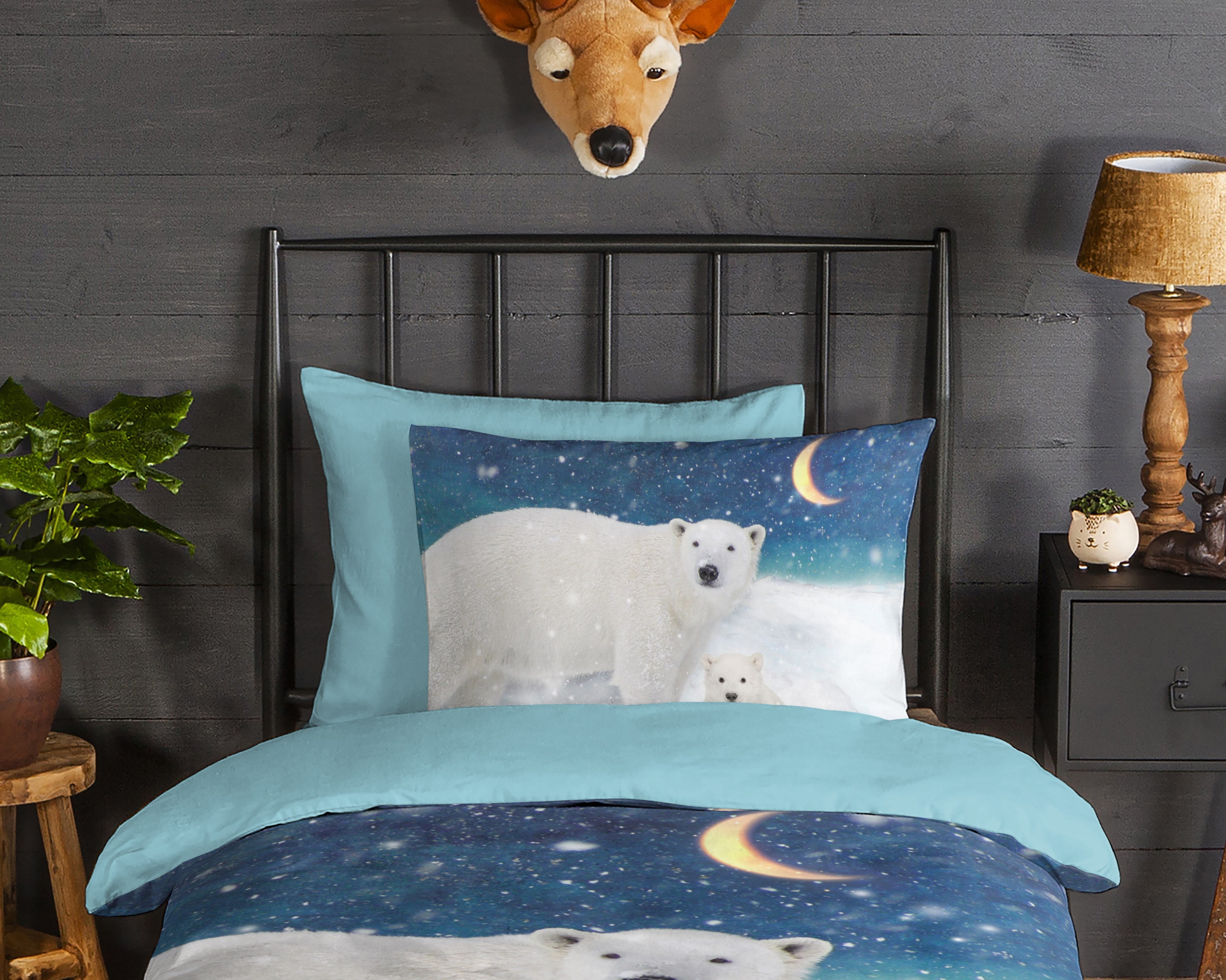 Good Morning Housse de Couette Flanelle Polar Multi