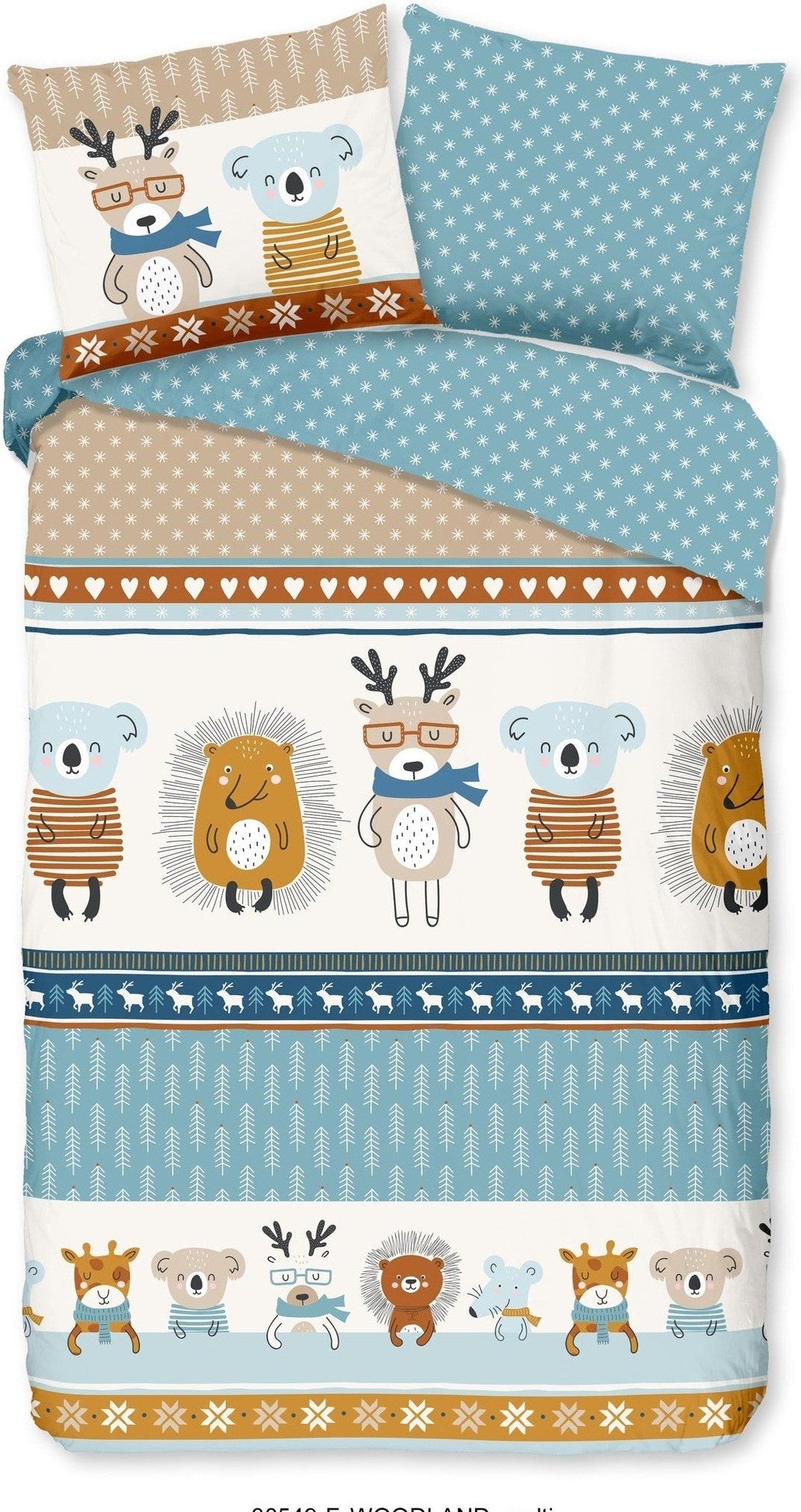 Good Morning Housse de couette Flanelle Woodland Multi
