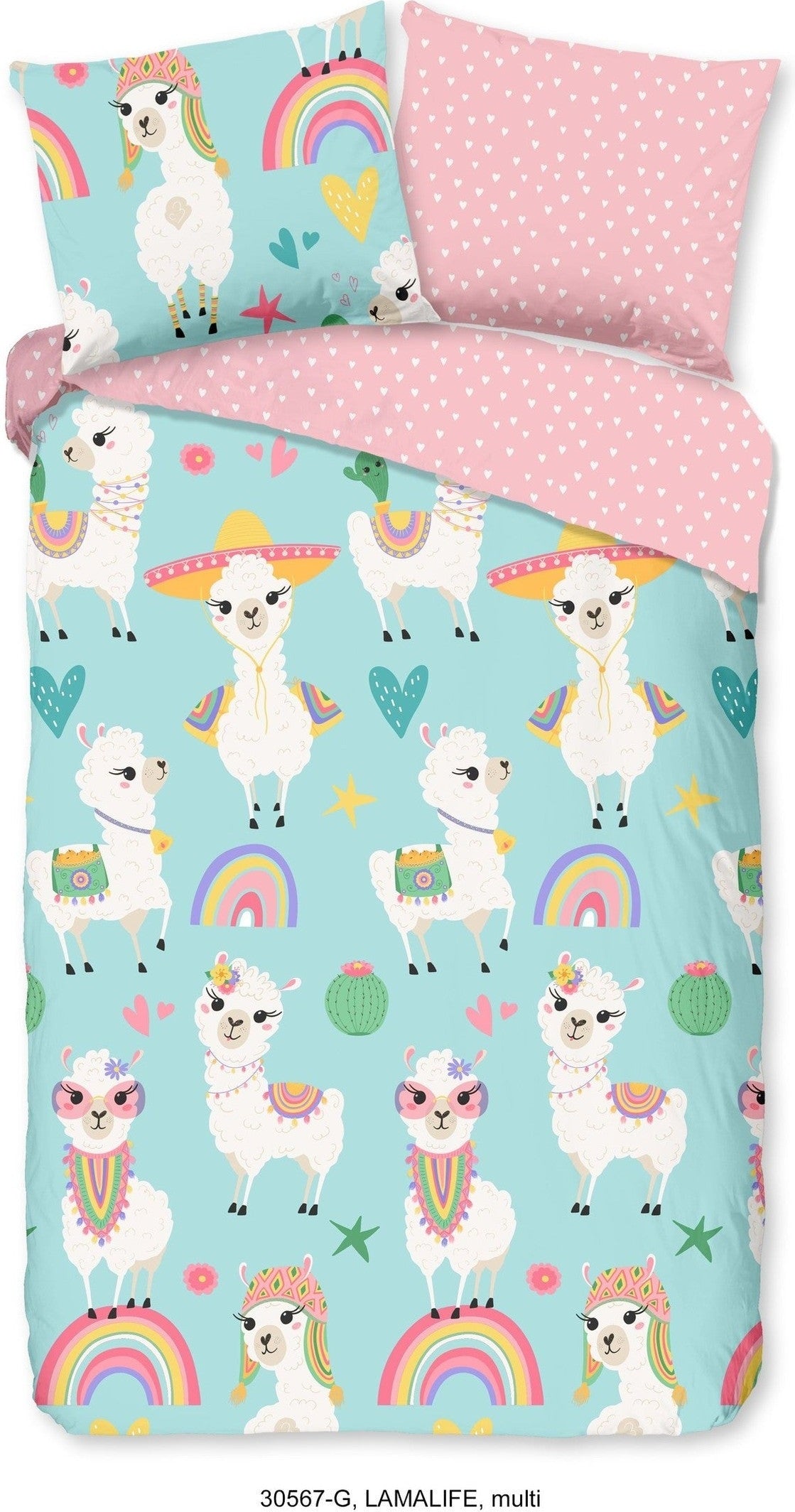 Housse de Couette Good Morning Coton Lamalife Multi