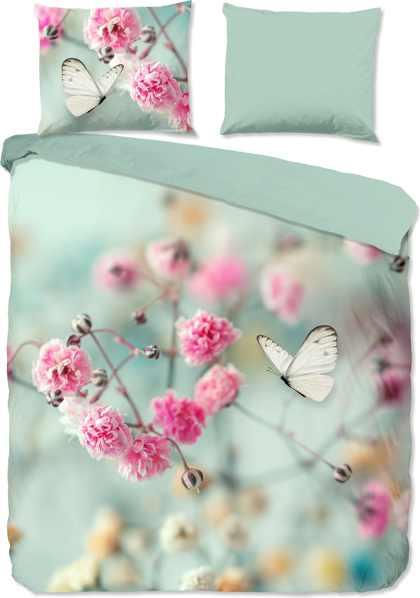 Good Morning Dekbedovertrek Katoen Adel - Mint