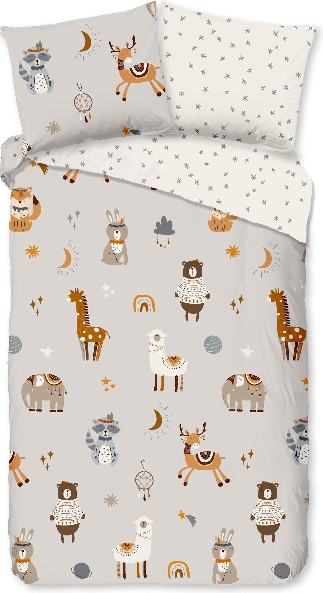 Good Morning Housse de Couette Coton Woody Multi