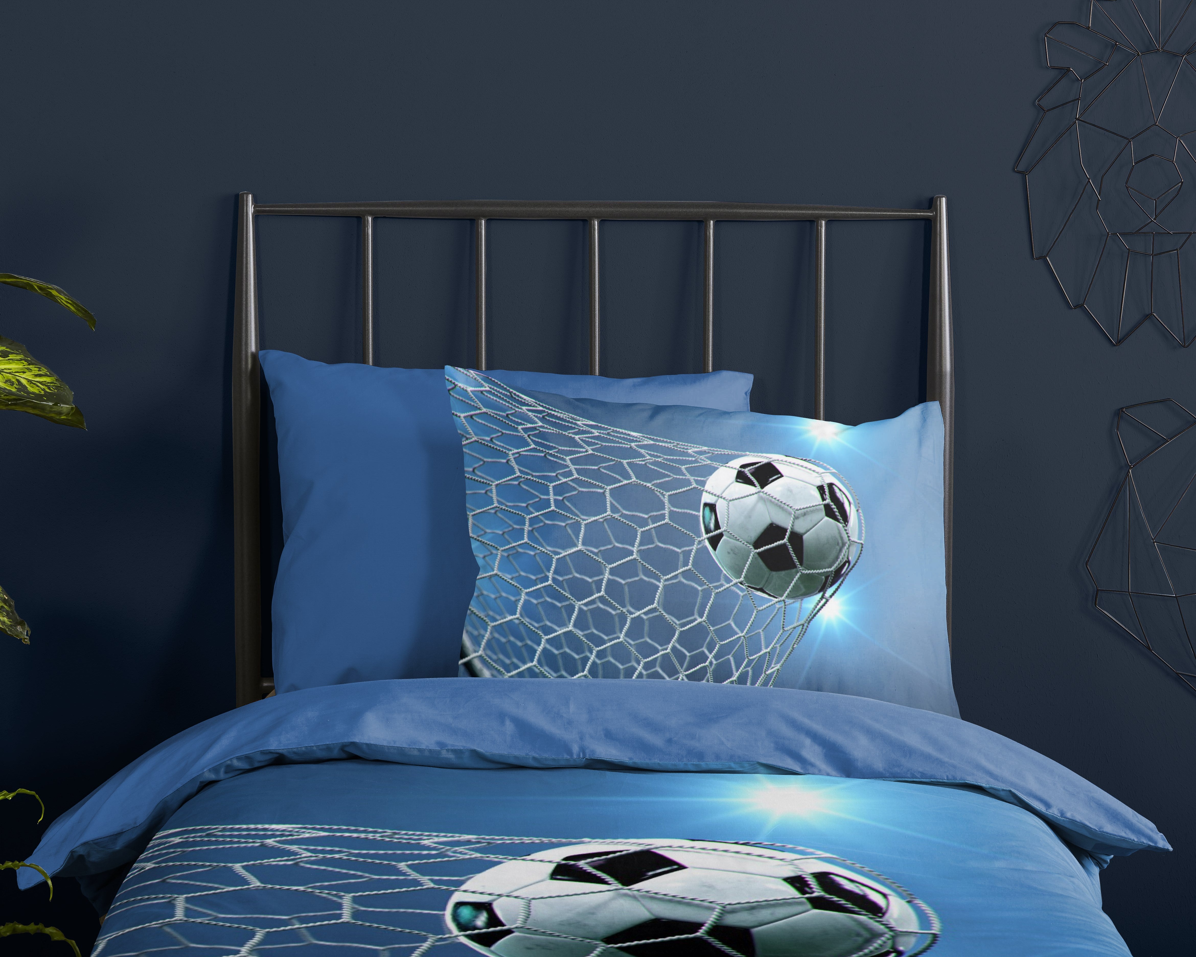 Housse de Couette Pure Microfibre Fans Bleu